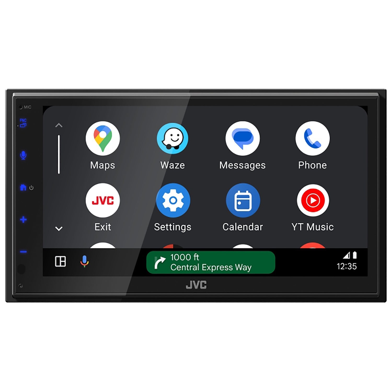 JVC - récepteur multimédia numérique avec écran tactile de 6,8 po, pour l'auto, noir