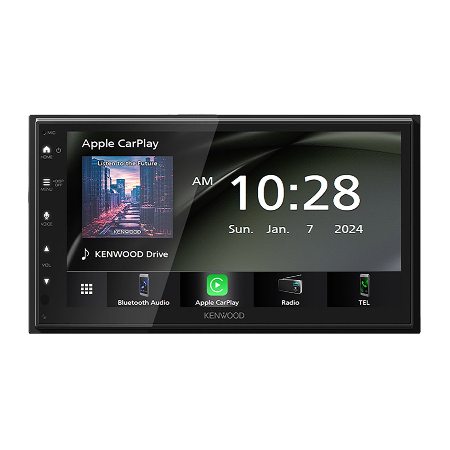 Kenwood - Digital Multimedia Receiver with 6.8" Touch Screen, For Car, Black