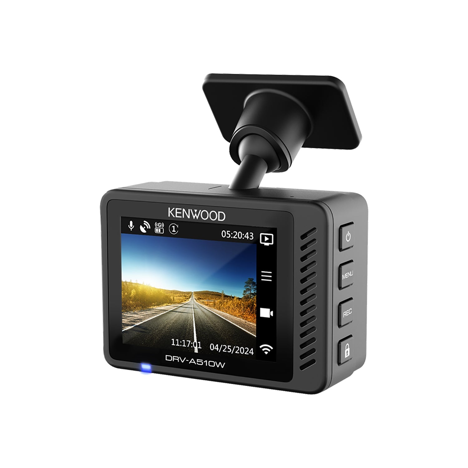 Kenwood DRV-A510W HD Dash Cam with 2" Display, GPS and Wi-Fi