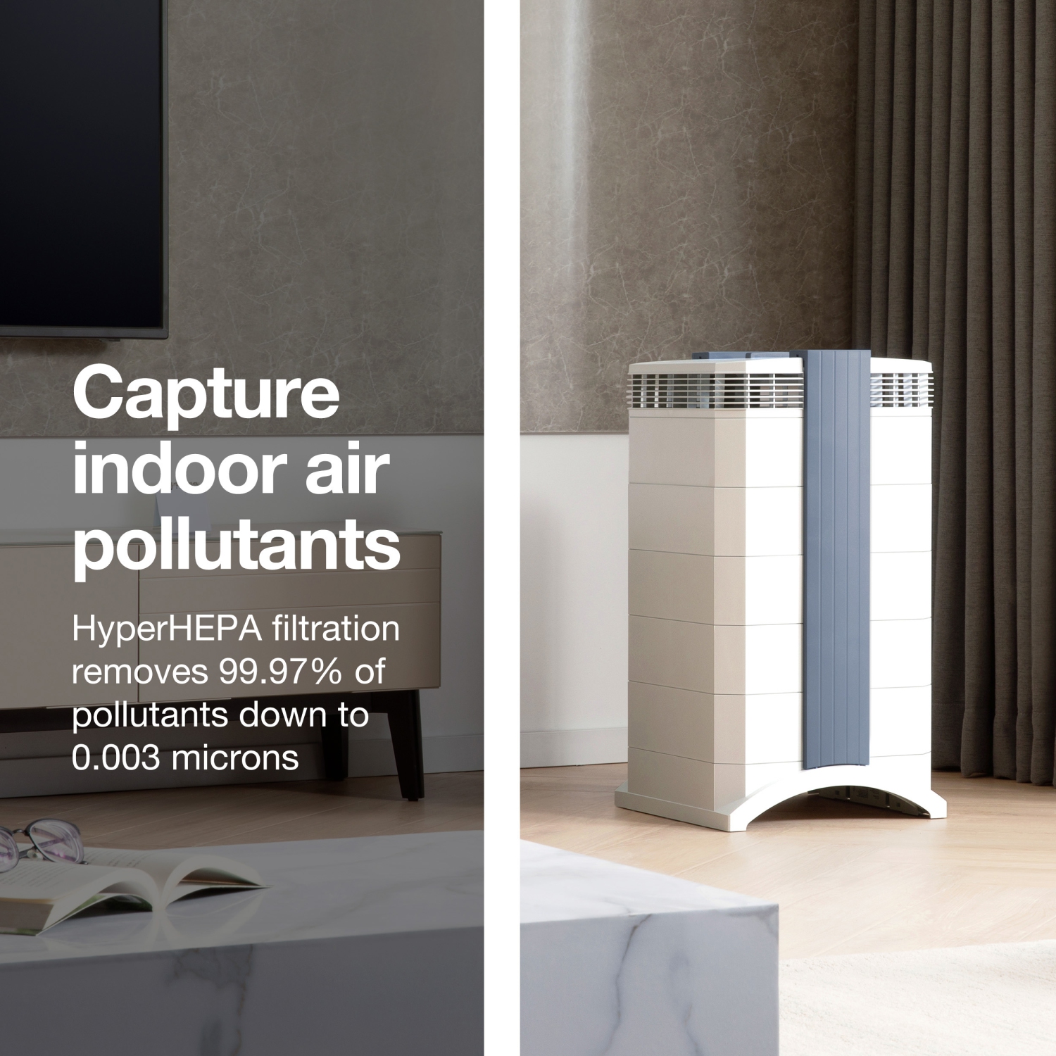 IQAir GC MultiGas XE Air Purifier – Smart MultiGas Filtration for Rooms up to 1125 sq ft - Chemicals, Odors, VOCs, and Particles, Swiss Made, WiFi