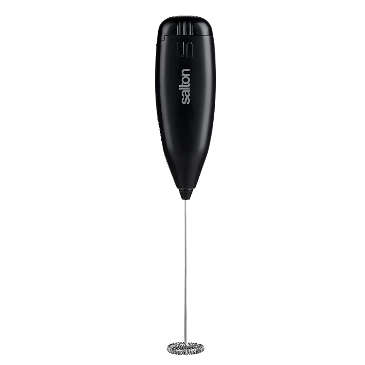 Salton - Handheld Milk Frother for Hot or Cold Drinks, Battery Powered, Black