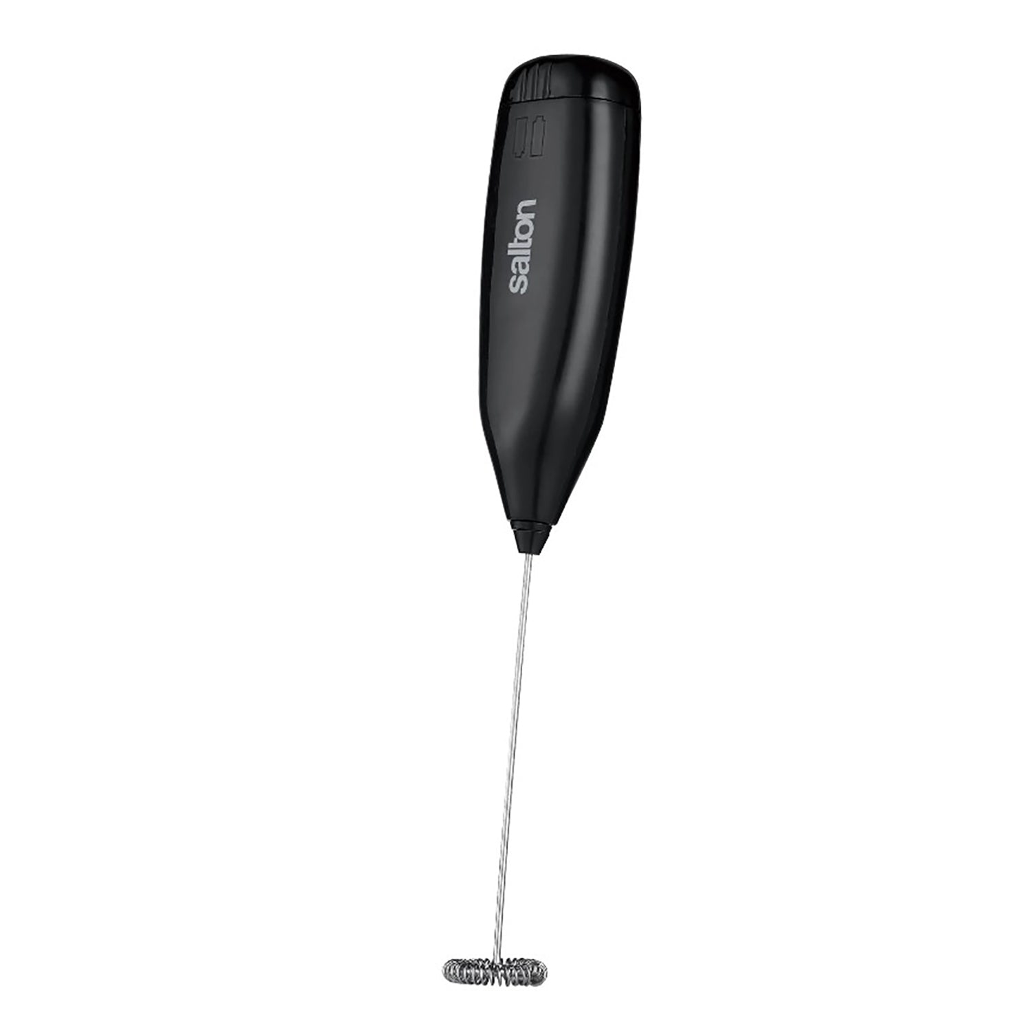 Salton - Handheld Milk Frother for Hot or Cold Drinks, Battery Powered, Black