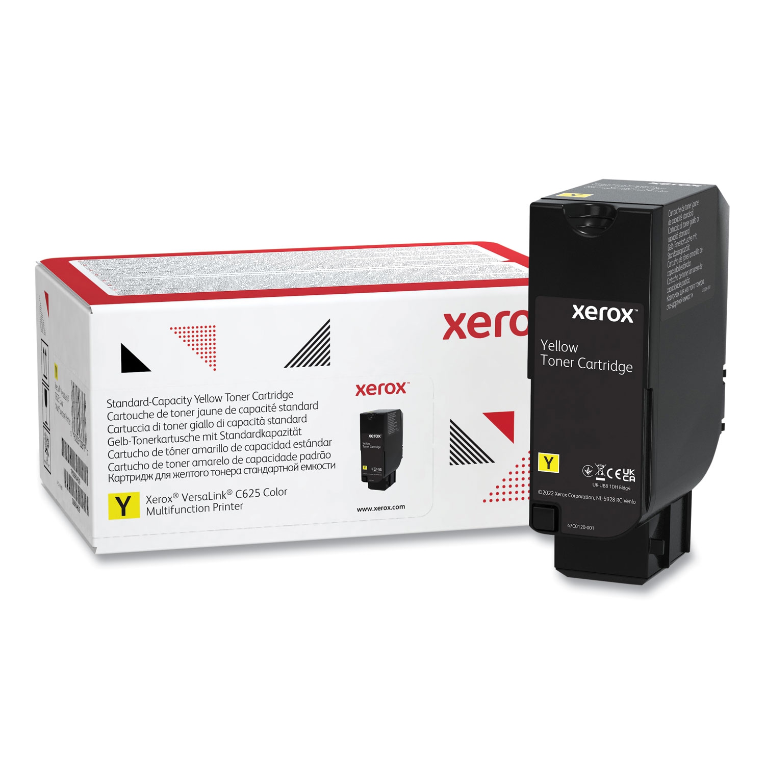 Xerox – Cartouche de toner jaune VersaLink C625 authentique, rendement de 6.000 pages, EXPÉDITION GRATUITE 006R04619