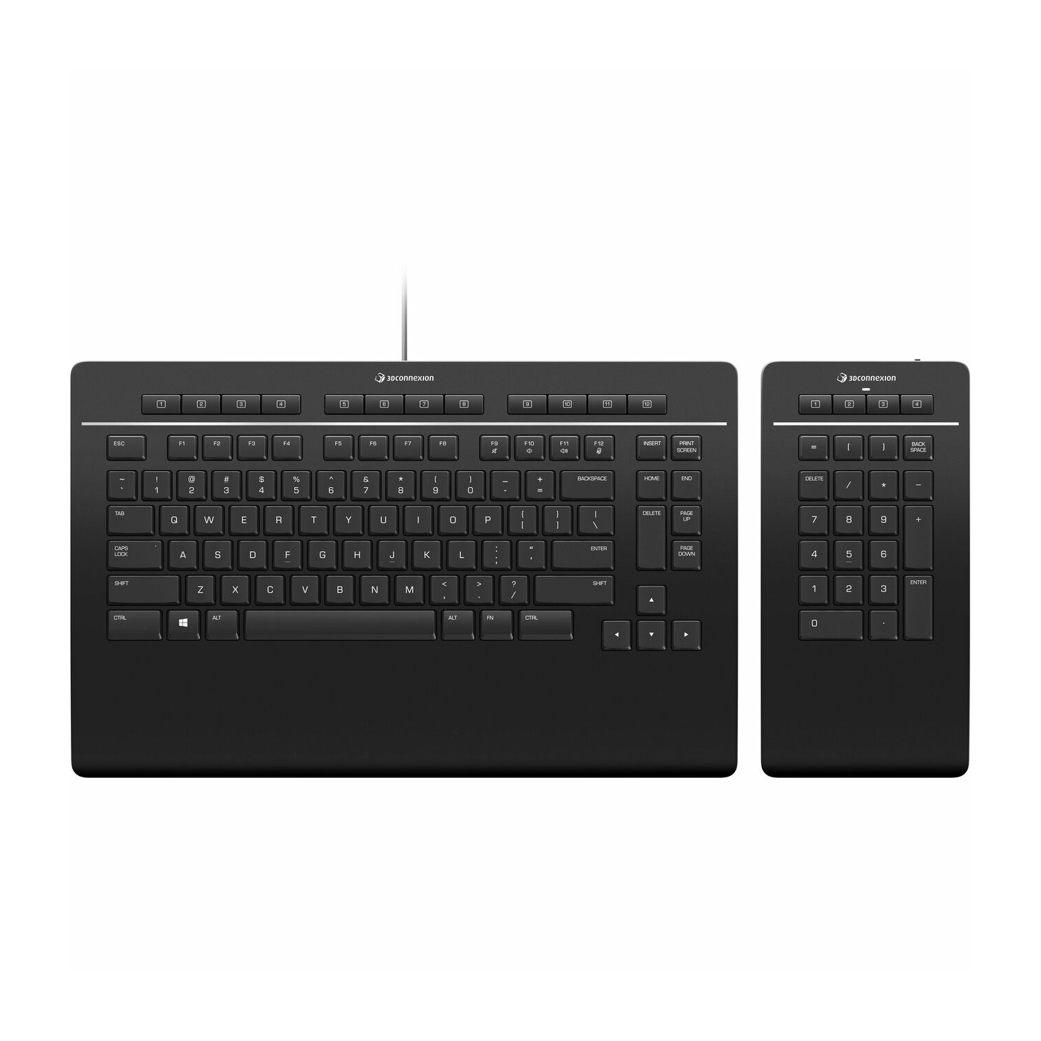 3DConnexion Bluetooth Wireless Keyboard - English