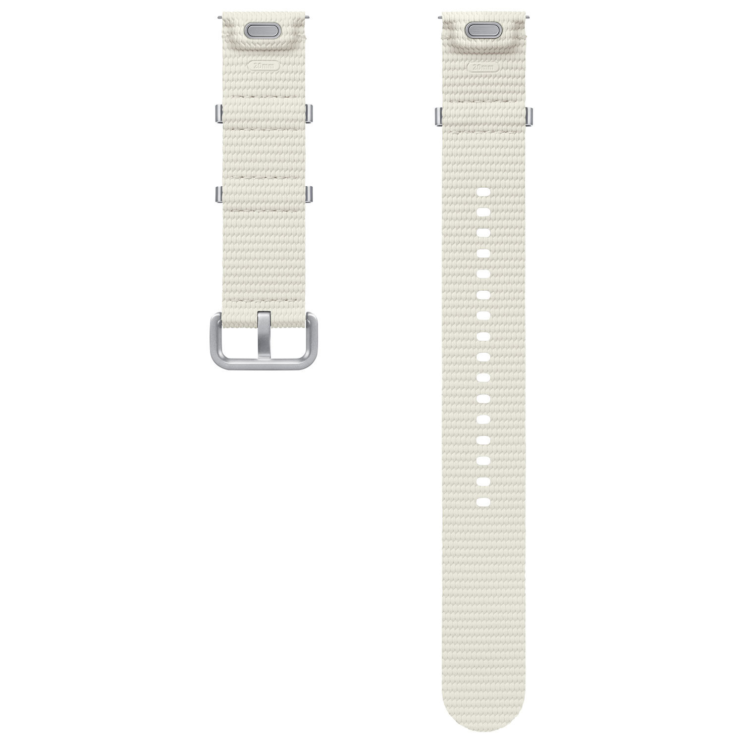 Bracelet en tissu de Samsung pour montre Galaxy Watch - Petit/Moyen - Crème