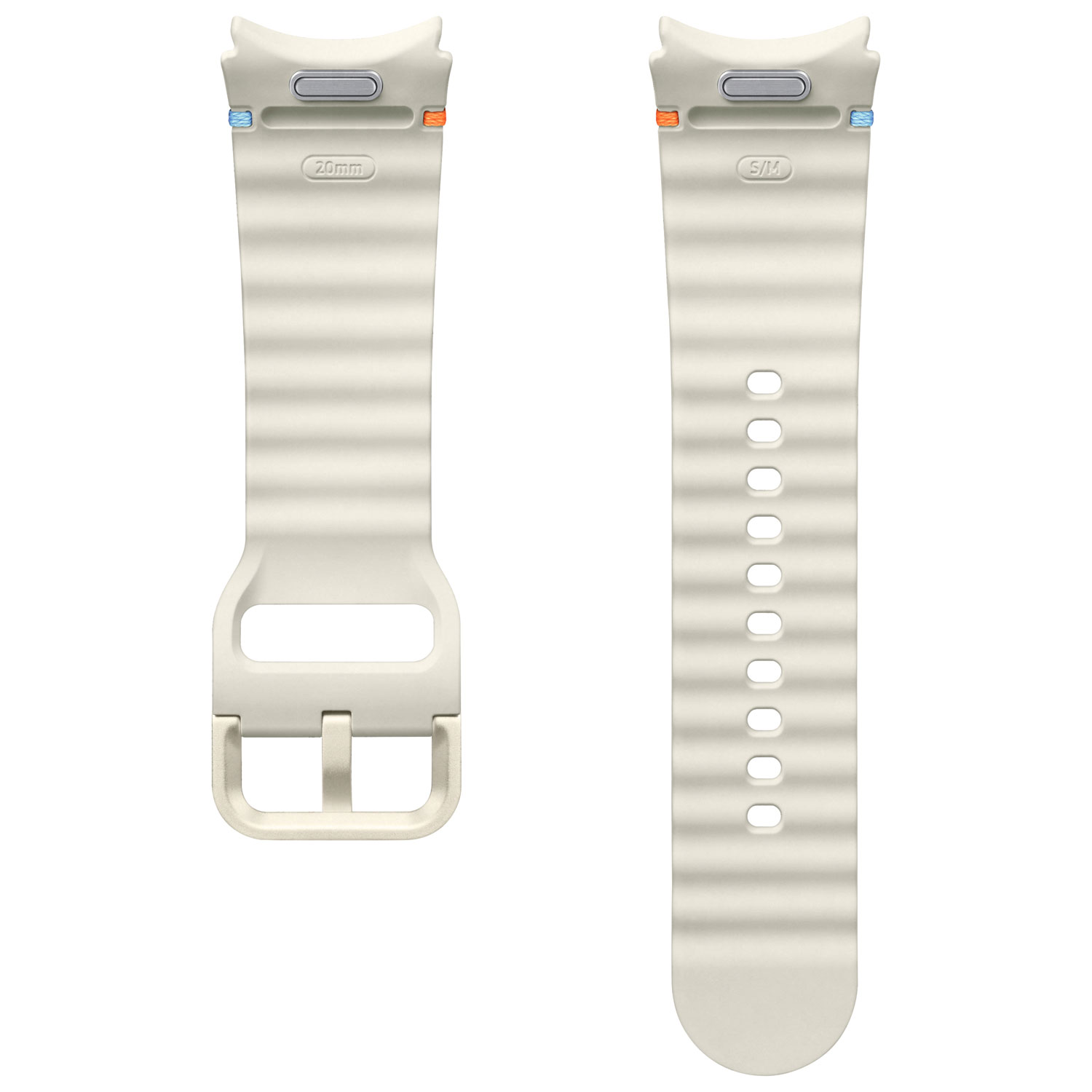 Bracelet sport de Samsung pour montre Galaxy Watch - Petit/Moyen - Crème