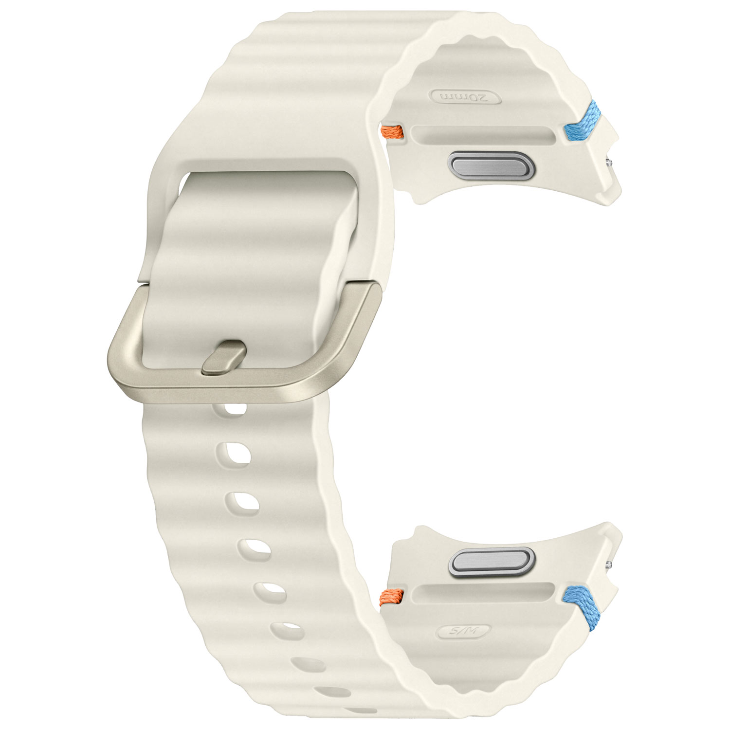 Bracelet sport de Samsung pour montre Galaxy Watch - Petit/Moyen - Crème