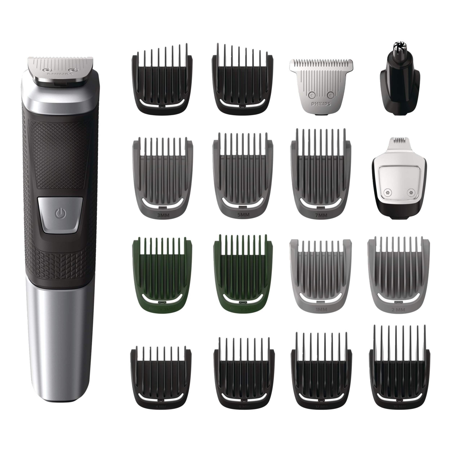 Tondeuse sans fil rechargeable tout-en-un Philips Multigroom Series 5000, 19 pièces