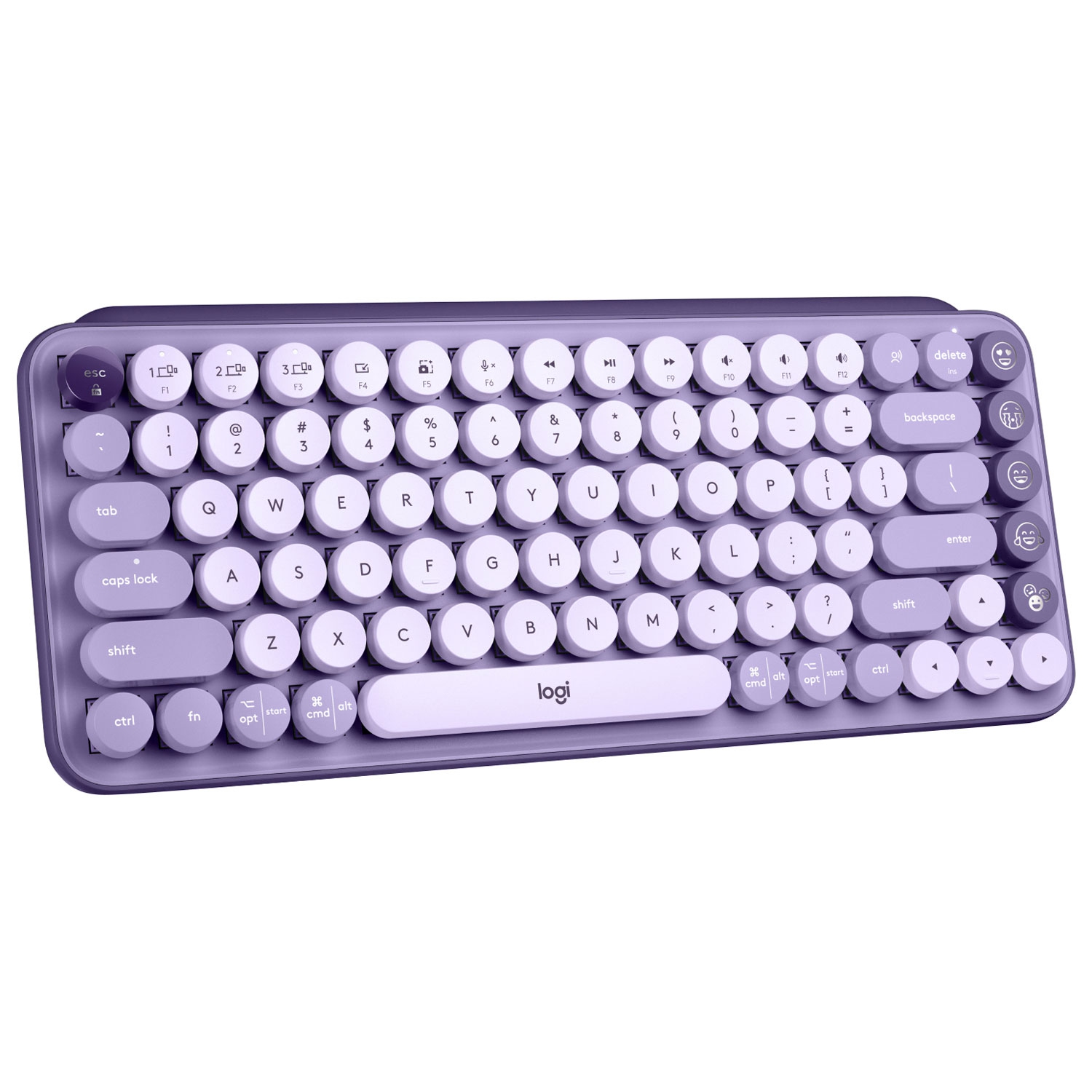 Boîte ouverte - clavier mécanique sans fil Multi Device POP Keys de Logitech avec touches d'émoticônes à personnaliser - Cosmos