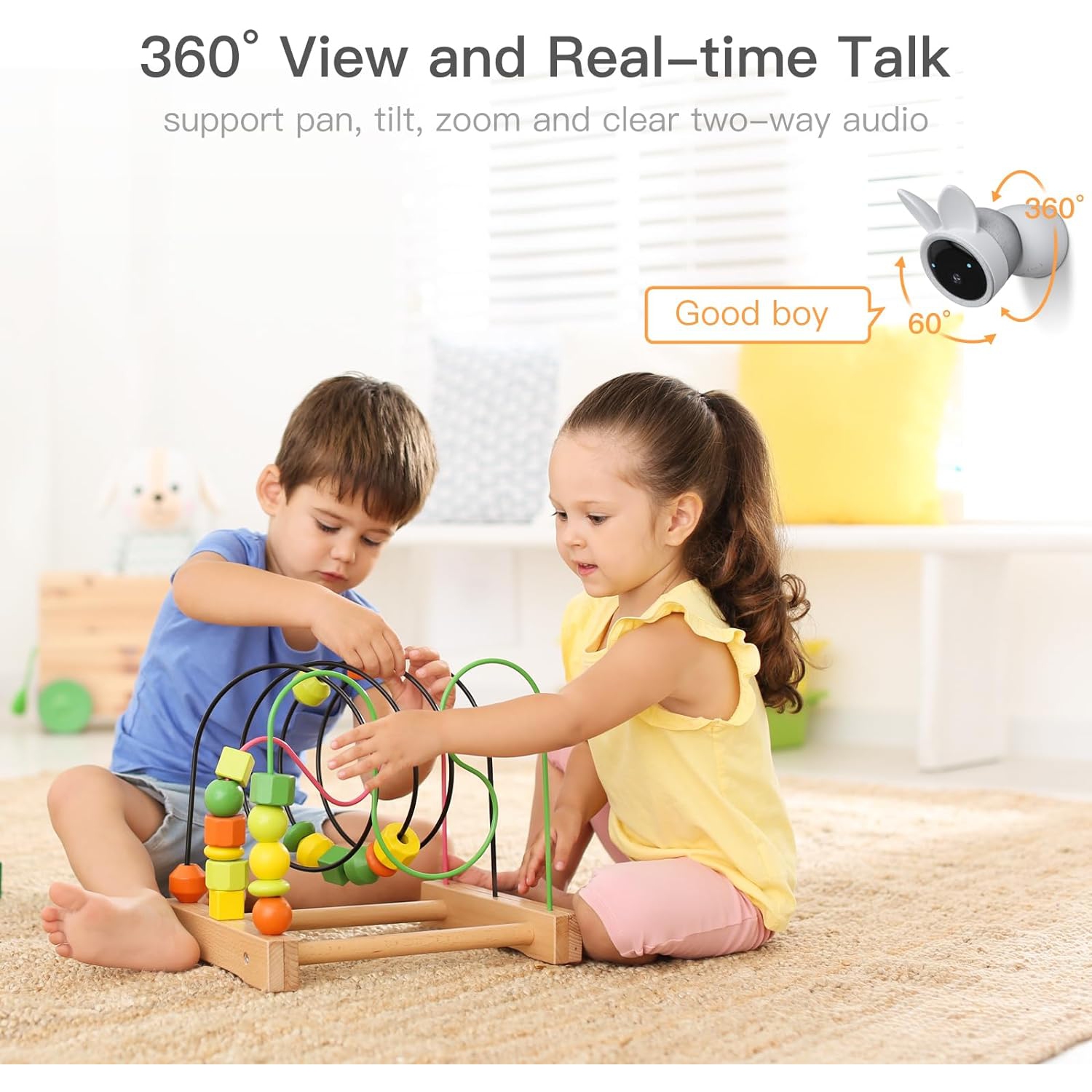 ARENTI Baby Monitor, 2K Video Baby Camera with 5-inch Wireless Display- Open Box