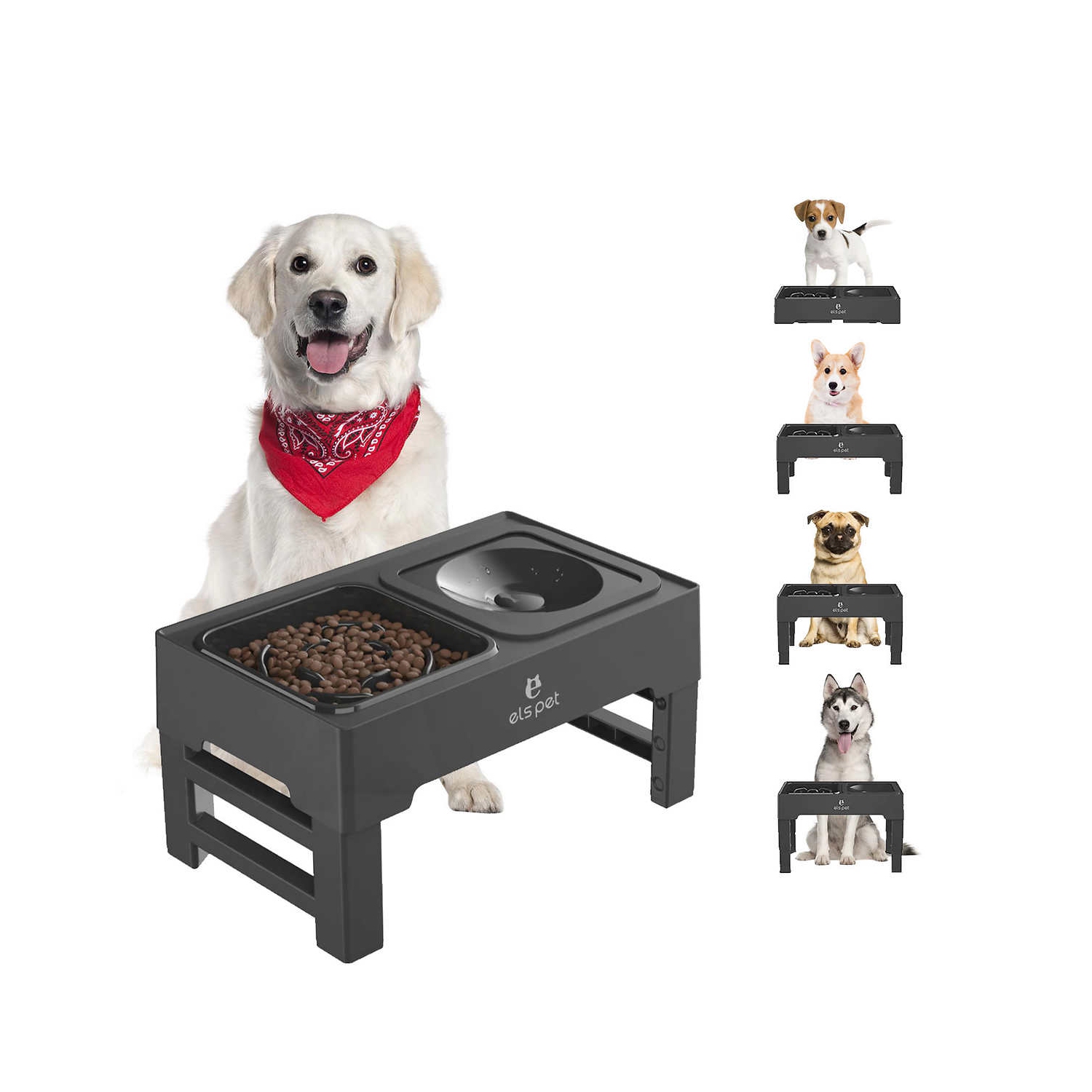 Bols surélevés pour chiens ELS PET