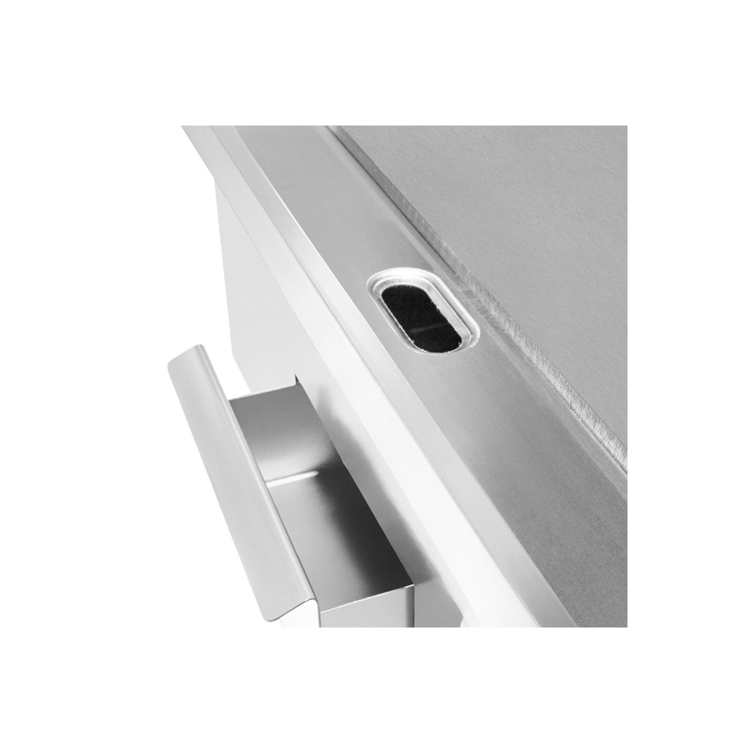 A-822 Electric Griddle | Teppanyaki Half Flat and Half Grooved Grill | Double Thermostat | 110V