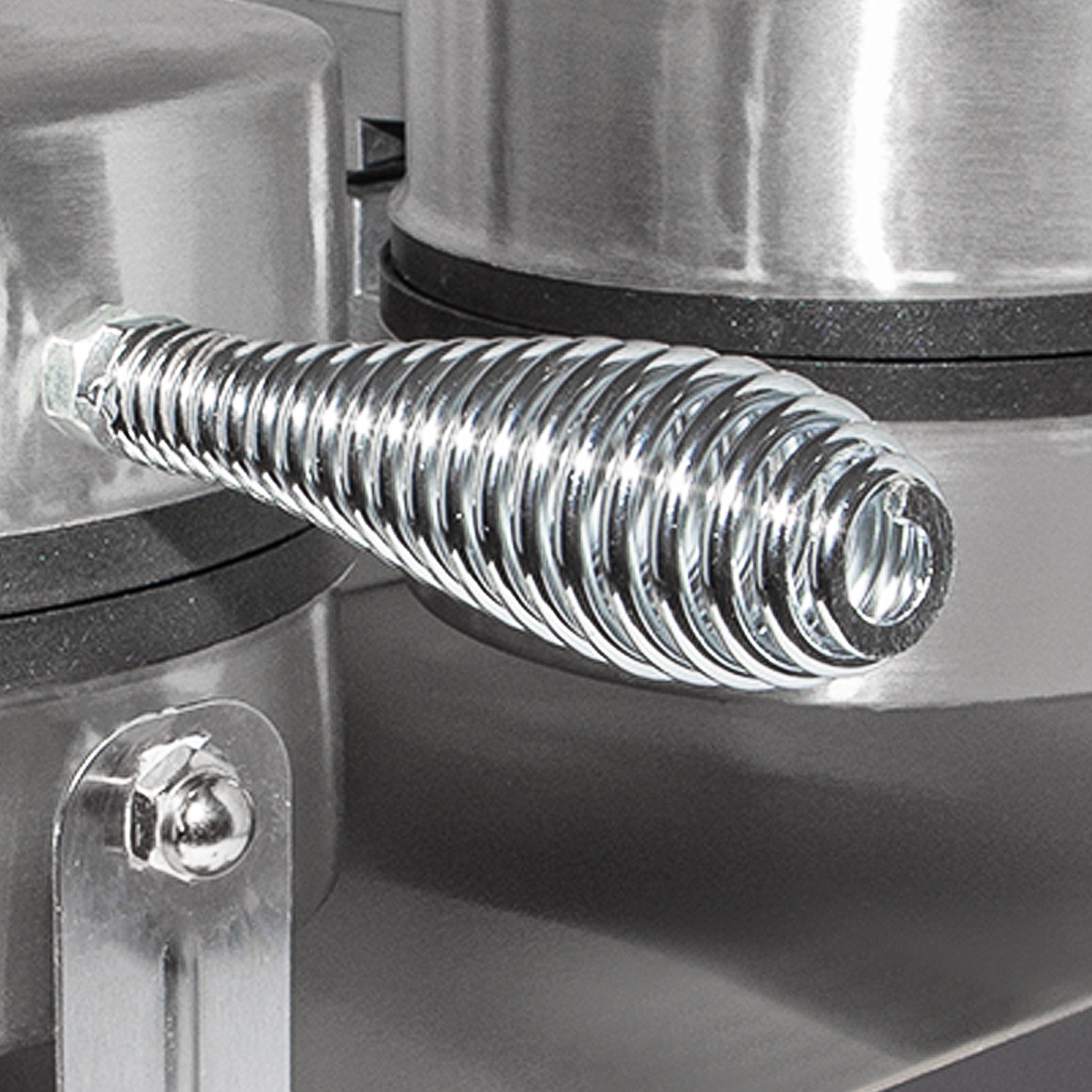 AP-601_2 Double Waffle Maker | Round-Shaped Belgium Waffles | Stainless Steel | Nonstick Coating | 110V