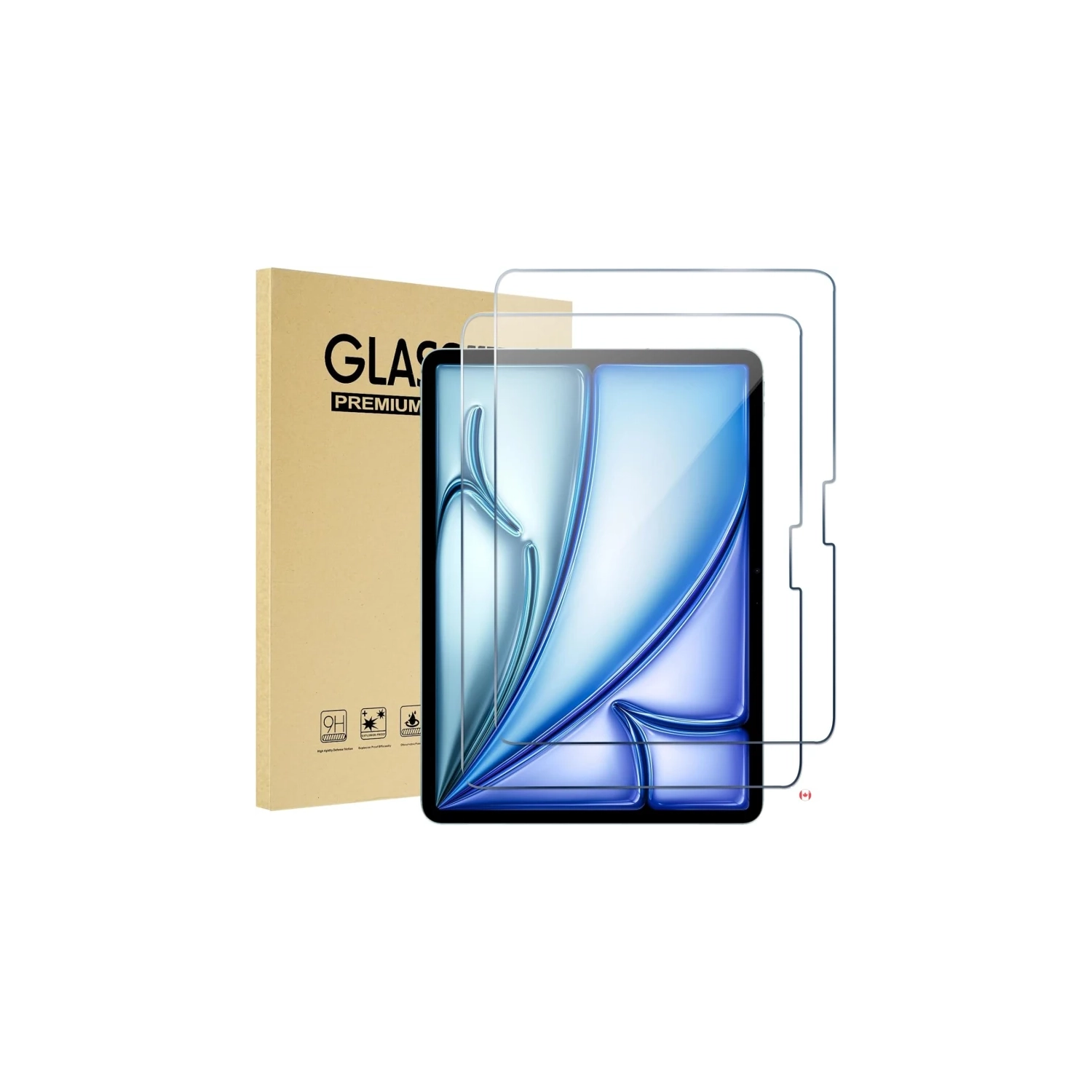 2 Pack Tempered Glass Screen Protector for iPad Air 6th Generation 11 inch M2 (2024) A2902/A2903/A2904 - Clear Film Guard