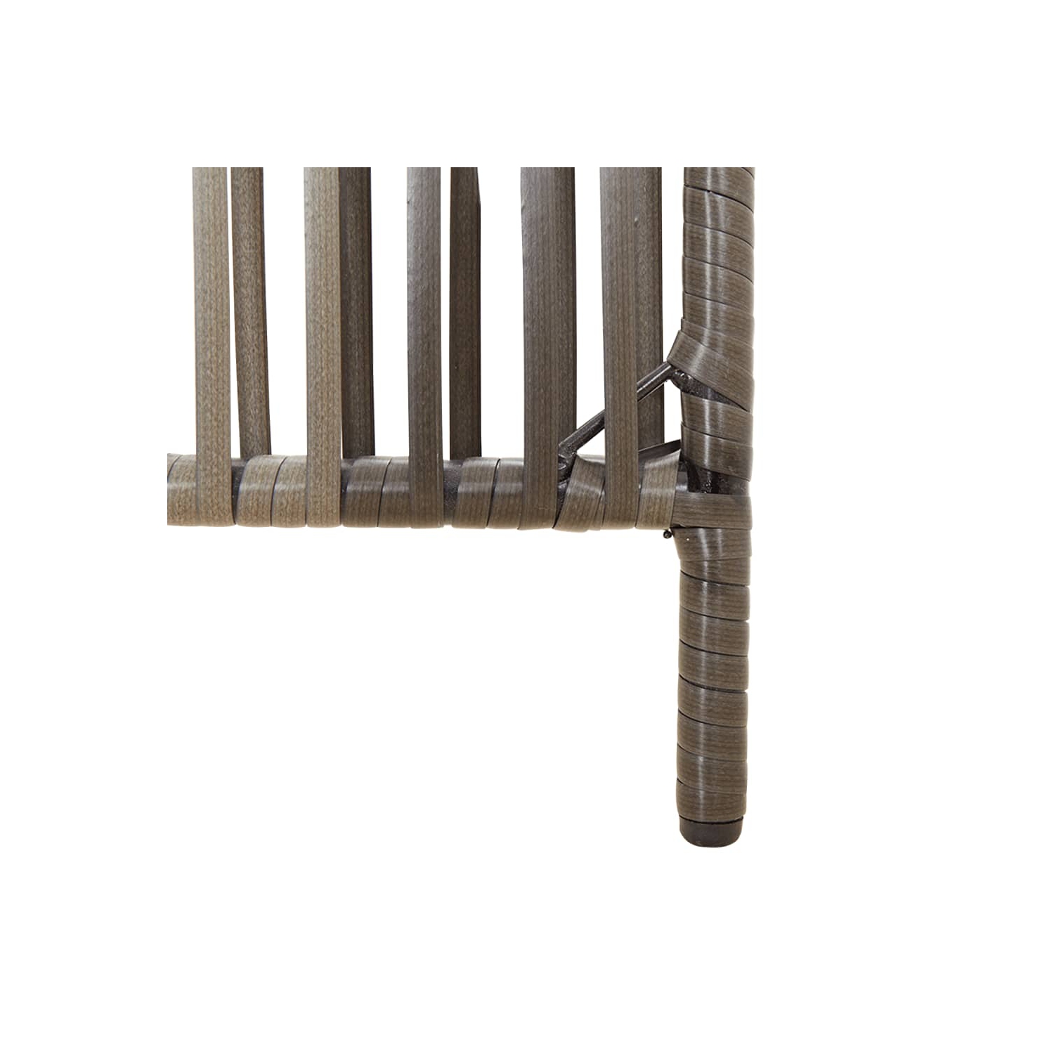 VidaXL séparateur de pièce 3 panneaux poly rotin gris