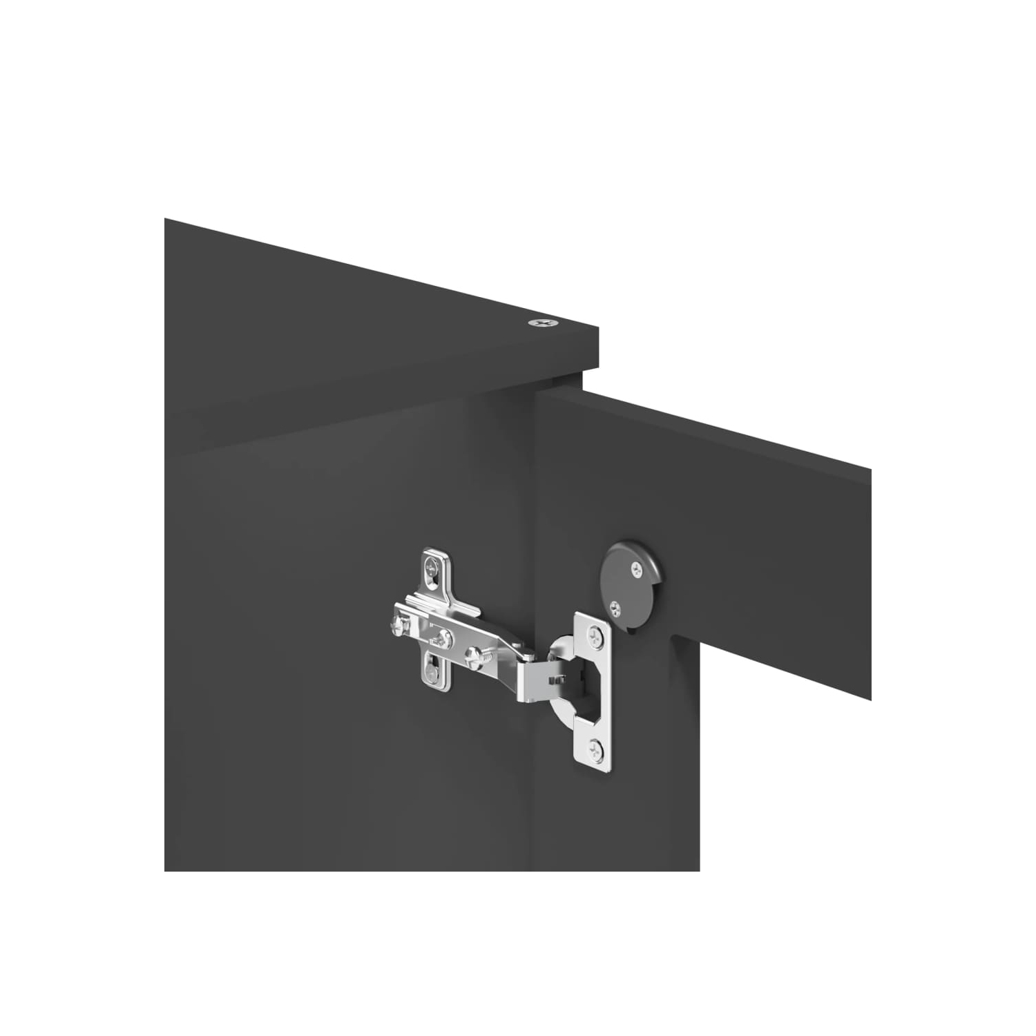 vidaXL Highboard VIKEN Anthracite Grey 80x40x190 cm Solid Wood Pine