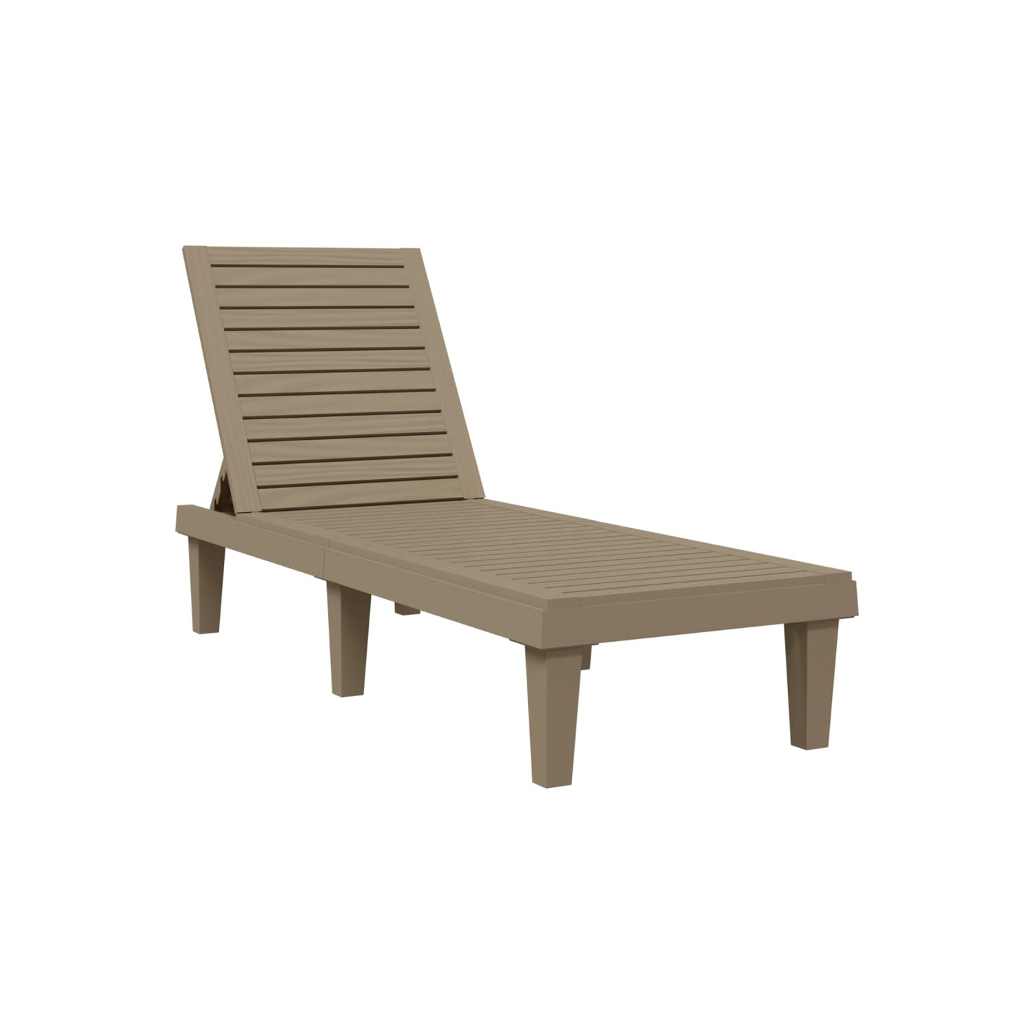 vidaXL Sun Lounger Light Brown 155x58x83 cm Polypropylene