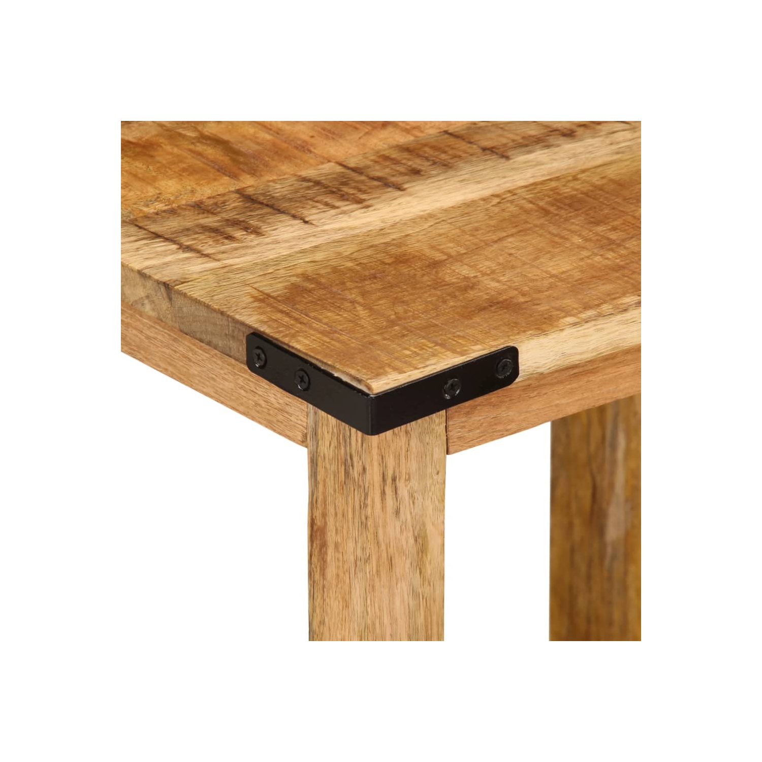 vidaXL Nesting Side Tables 3 pcs Solid Rough Wood Mango