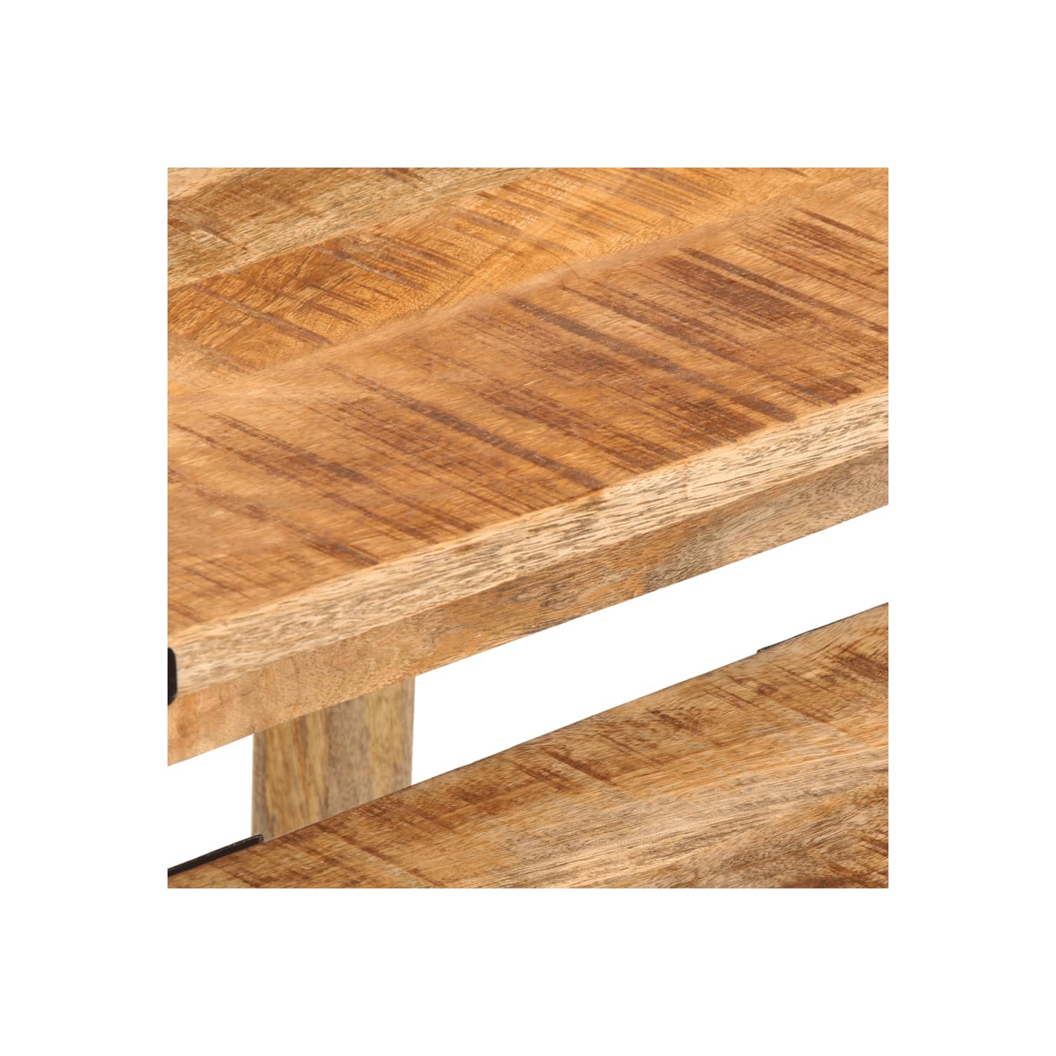 vidaXL Nesting Side Tables 3 pcs Solid Rough Wood Mango