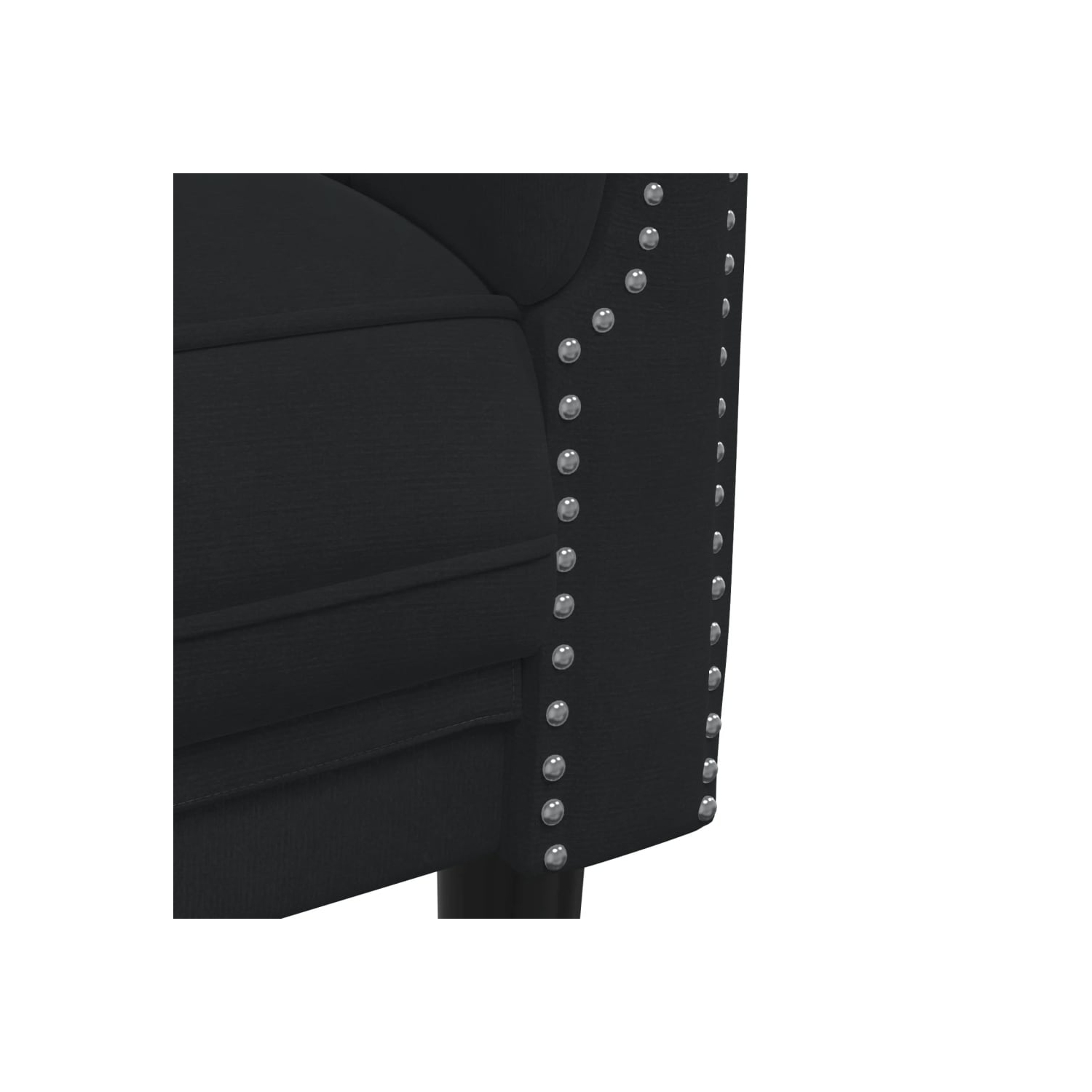 vidaXL 2 Piece Sofa Set Black Velvet