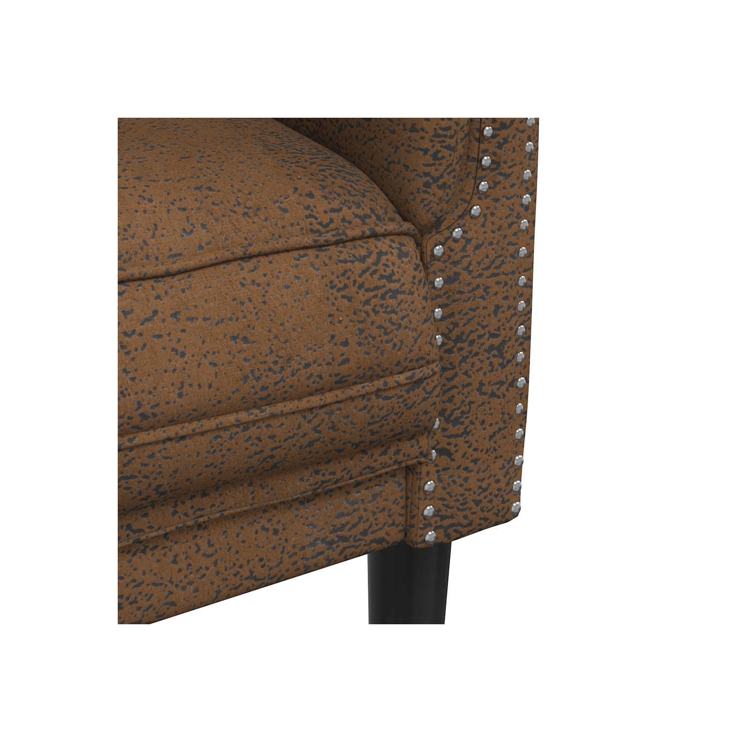 Sofa 2 places en similicuir brun avec méridienne vidaXL