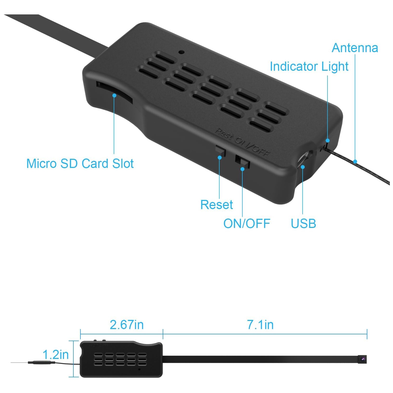 BoostBlossom Mini Camera DIY Module HD 1080P Camera Small WiFi Security Cameras Tiny Wireless Nanny Cam