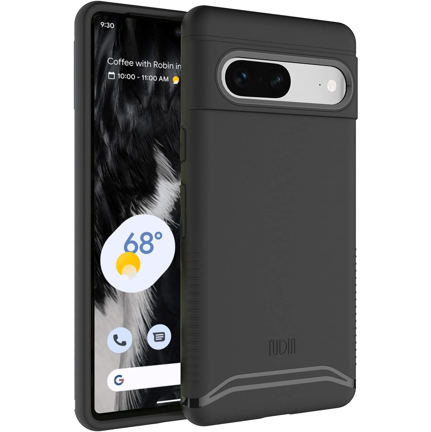 Étui double couche Merge de TUDIA pour Pixel 7 de Google - Noir mat