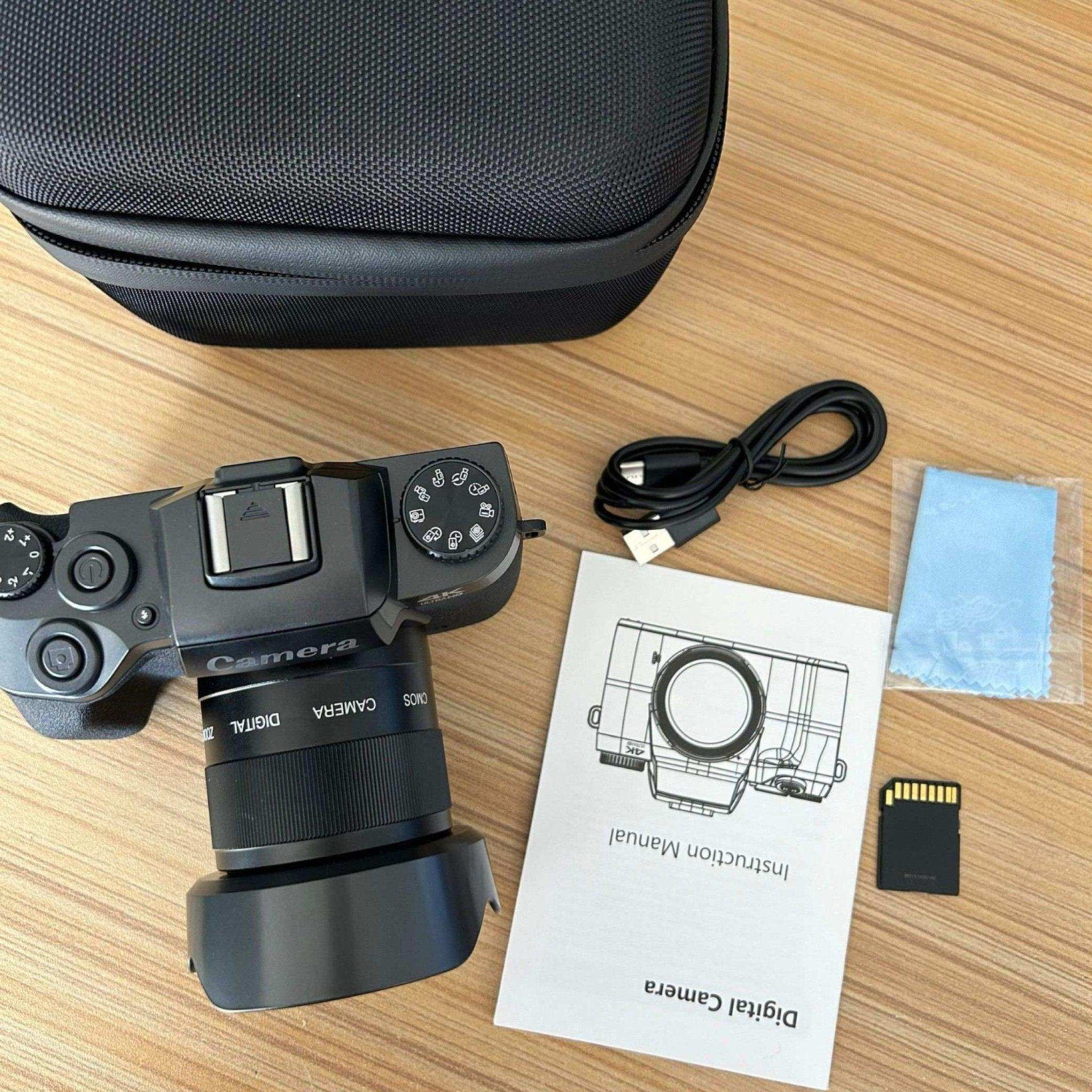 Boîte ouverte | Appareil photo numérique et caméscope TUTT 64 Mpx sans miroir 4K/60 images/s | Deux appareils photo pour le vlogging