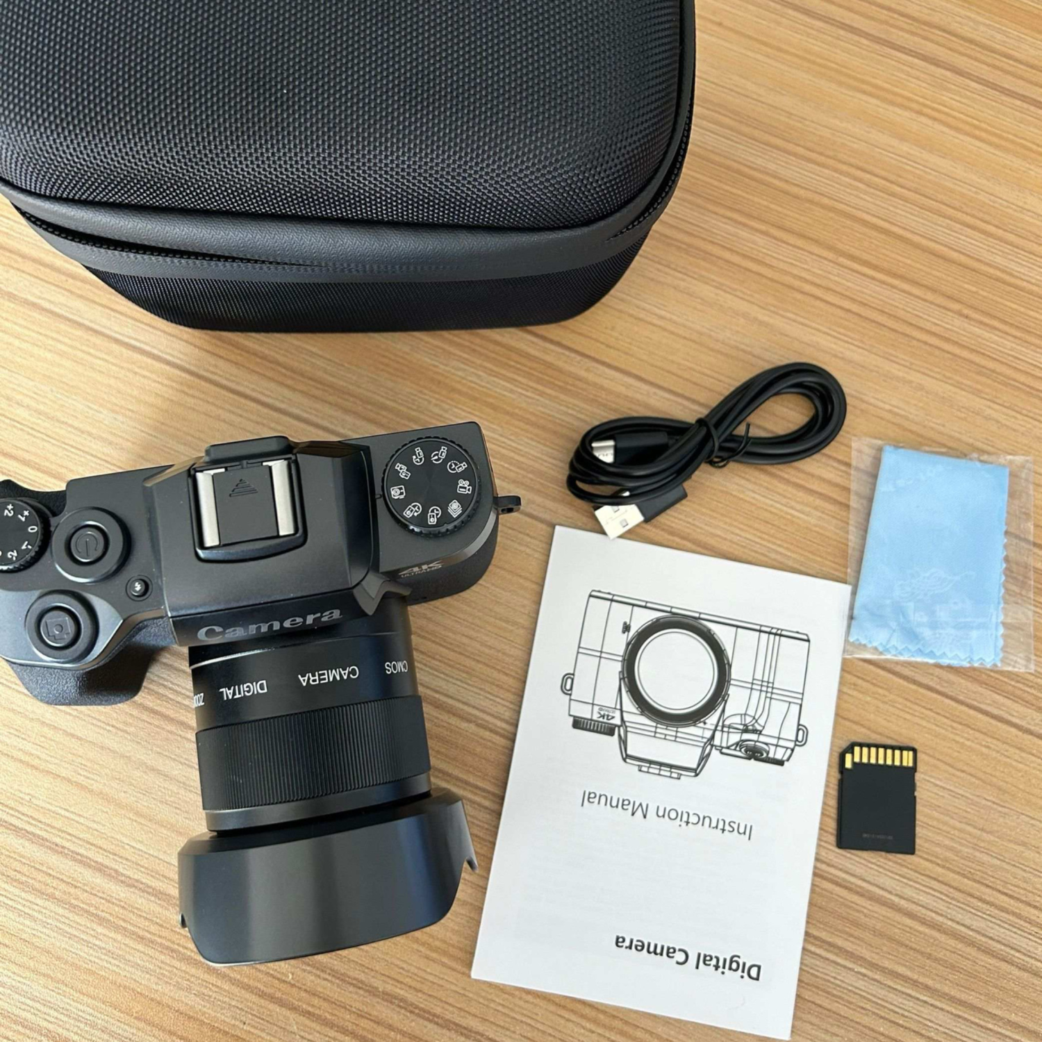 Appareil photo numérique TUTT 64&nbsp;Mpx| Sans miroir 4K/60&nbsp;images/s | Deux appareils photo pour égoportraits Vlogging W5 | Combo Premium +