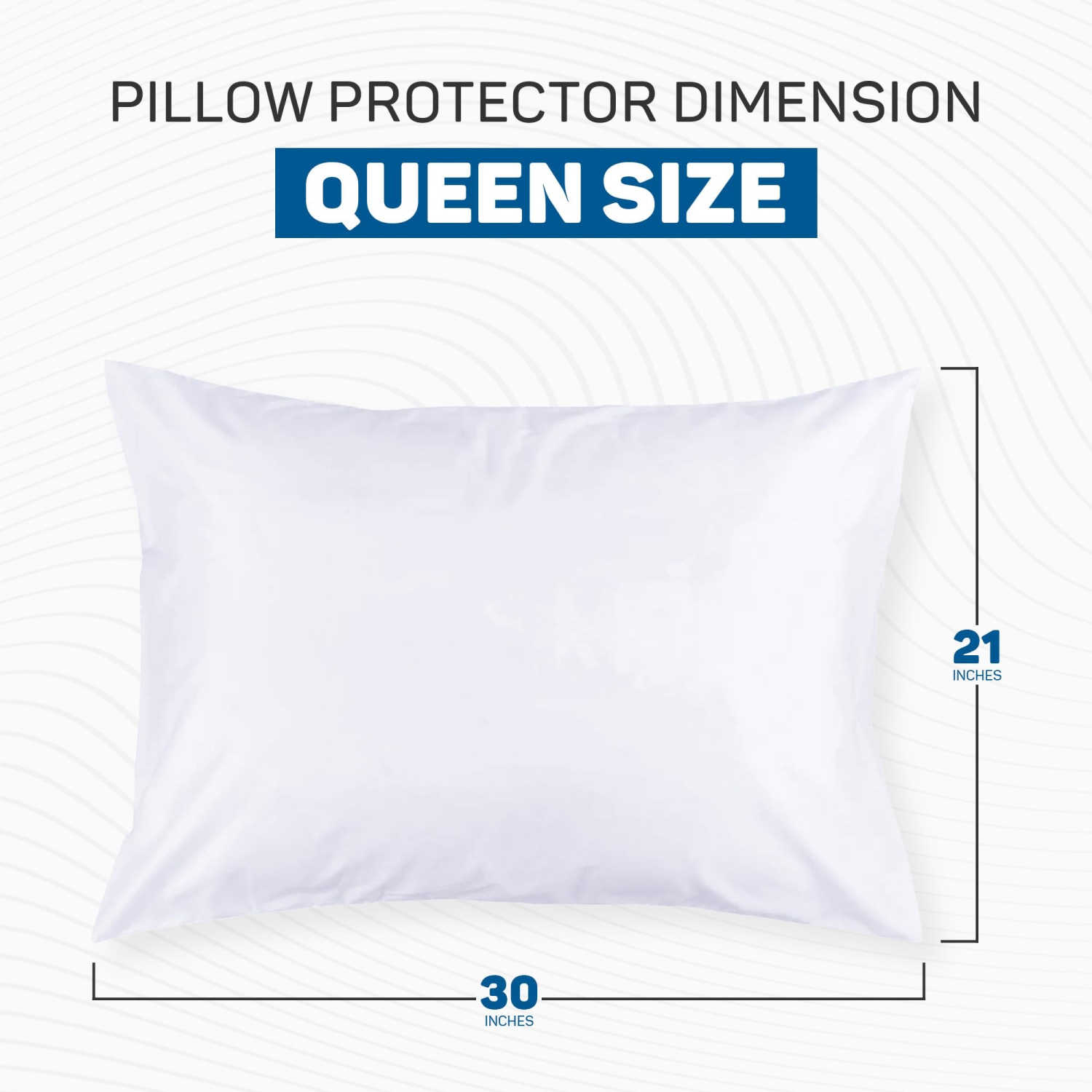 Canadian Linen Microfiber Pillow Protector Zippered Encasement, 20"x30" Queen 4 pack Soft Breathable Noiseless Bed Bug Proof Cover with Zipper Closure