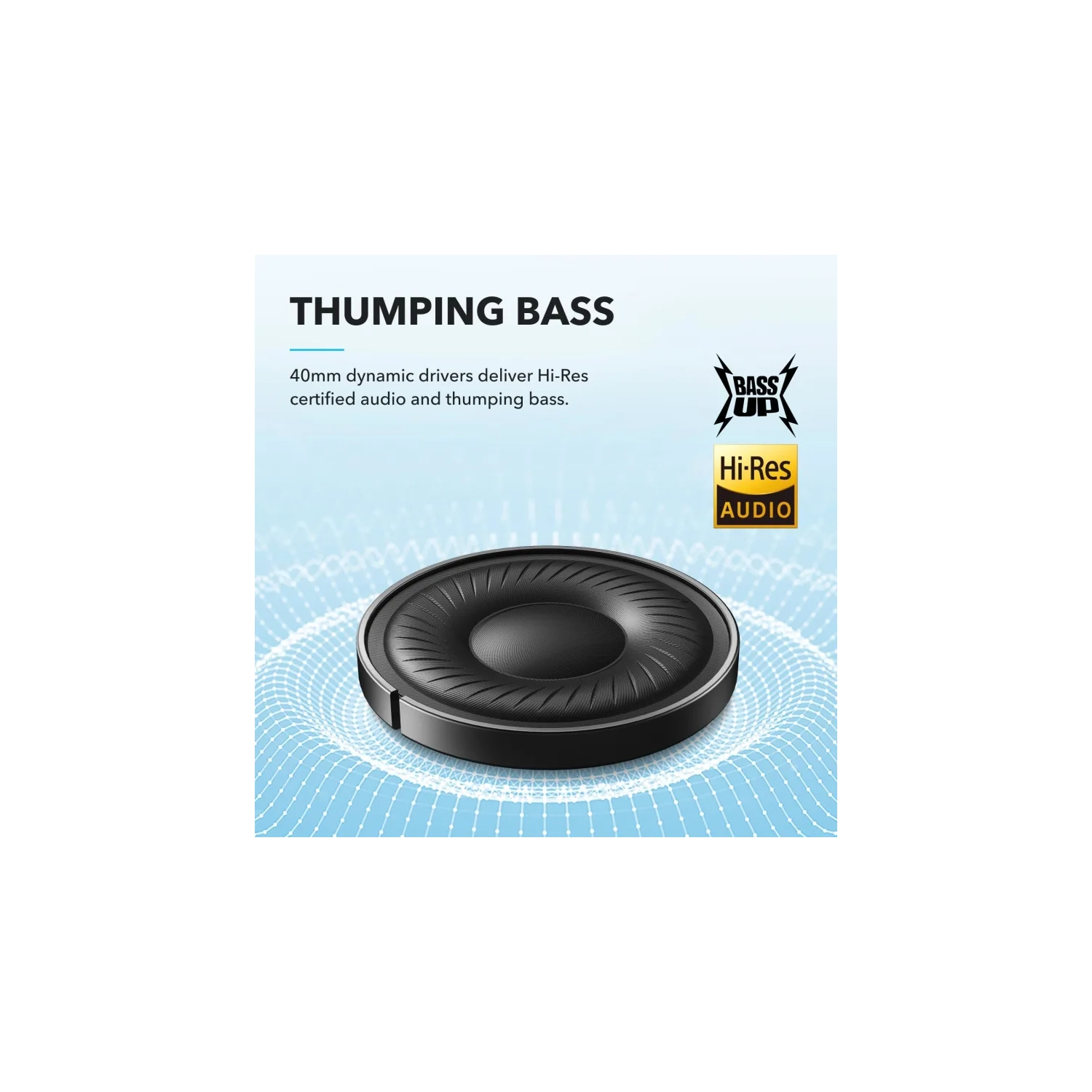 Soundcore Q20i Hybrid Active Noise Cancelling Headphones – Wireless Bluetooth, 40H ANC Playtime, Hi-Res Audio, Big Bass, Customizable App,