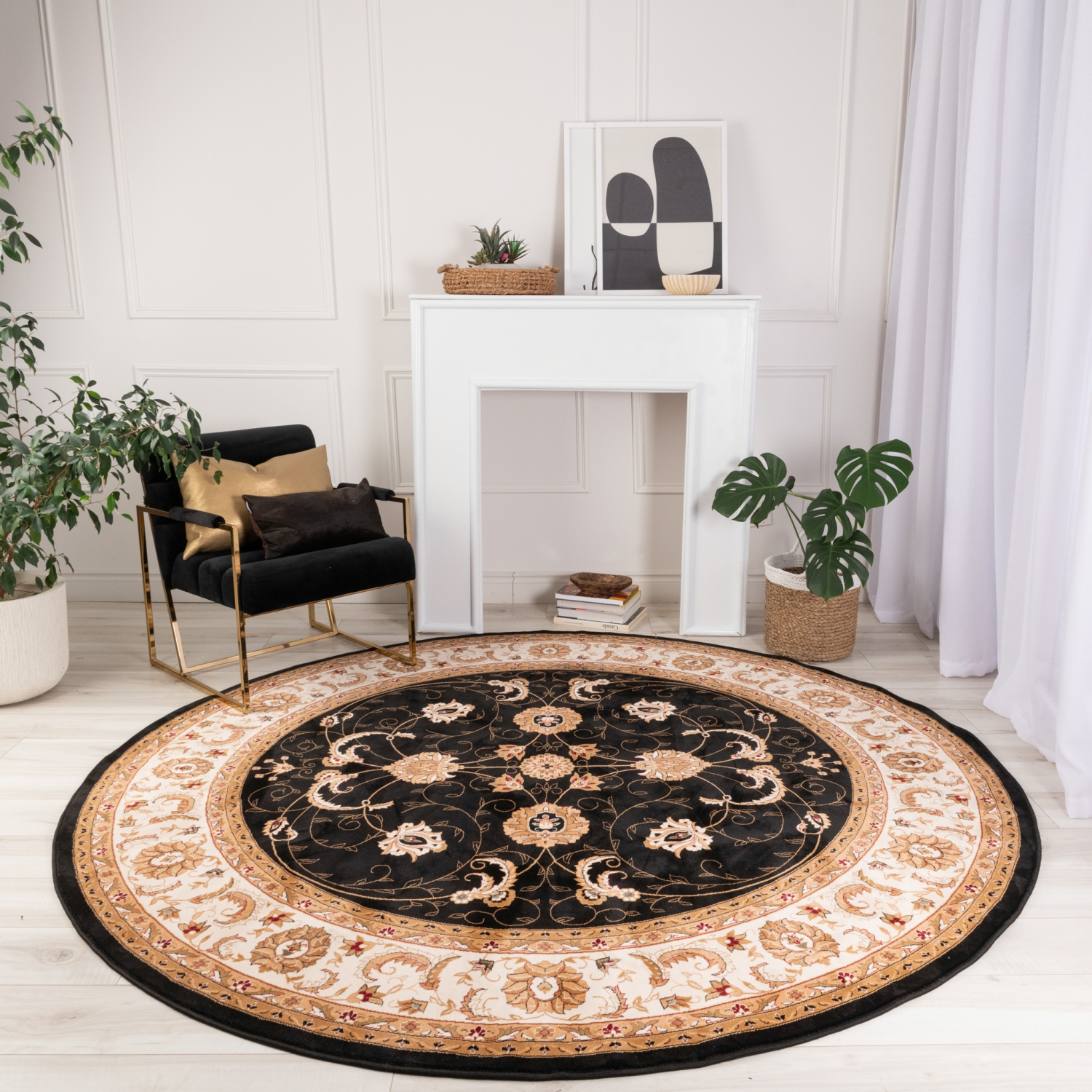 Rug Branch Yasmin Traditional Persian Medallion Indoor Area Rug
