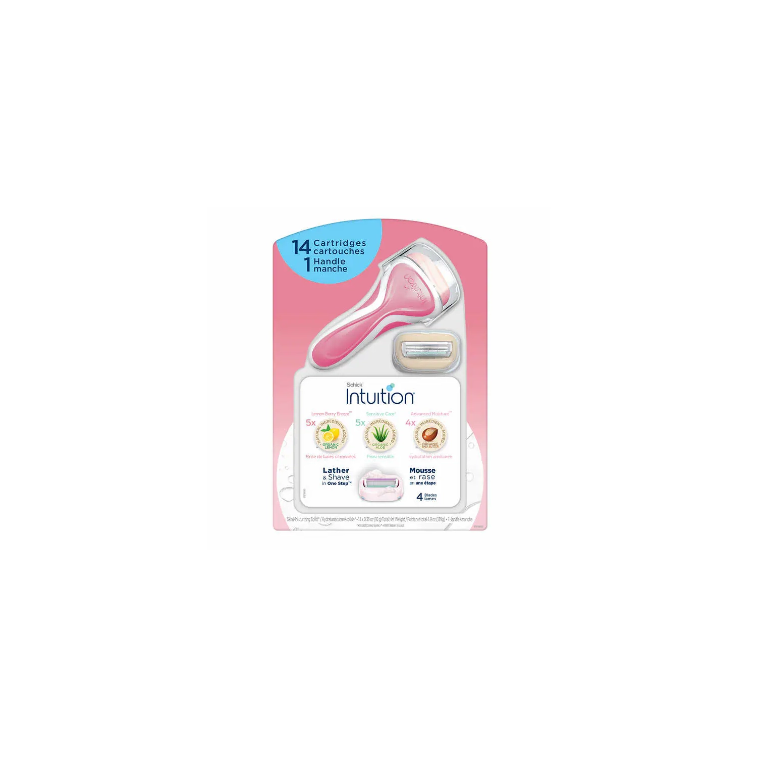 Schick Intuition Razor & Refill Variety Pack, 14 Cartridges