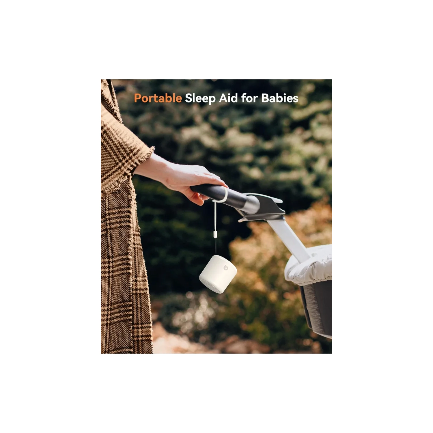 Dreamegg White Noise Machine – Portable Sound Machine for Baby and Adult, Travel-Friendly, 16 Soothing Sounds, Rechargeable, Mini Sound Machine for