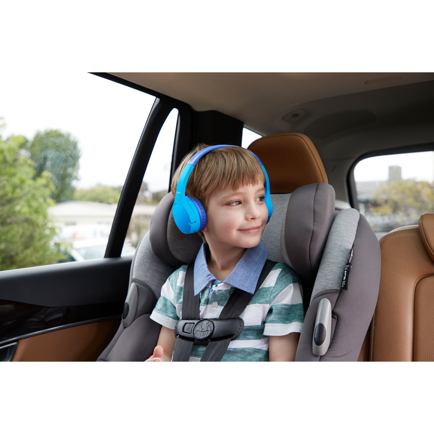 Belkin SoundForm Mini Kids On-Ear Bluetooth Headphones - Blue