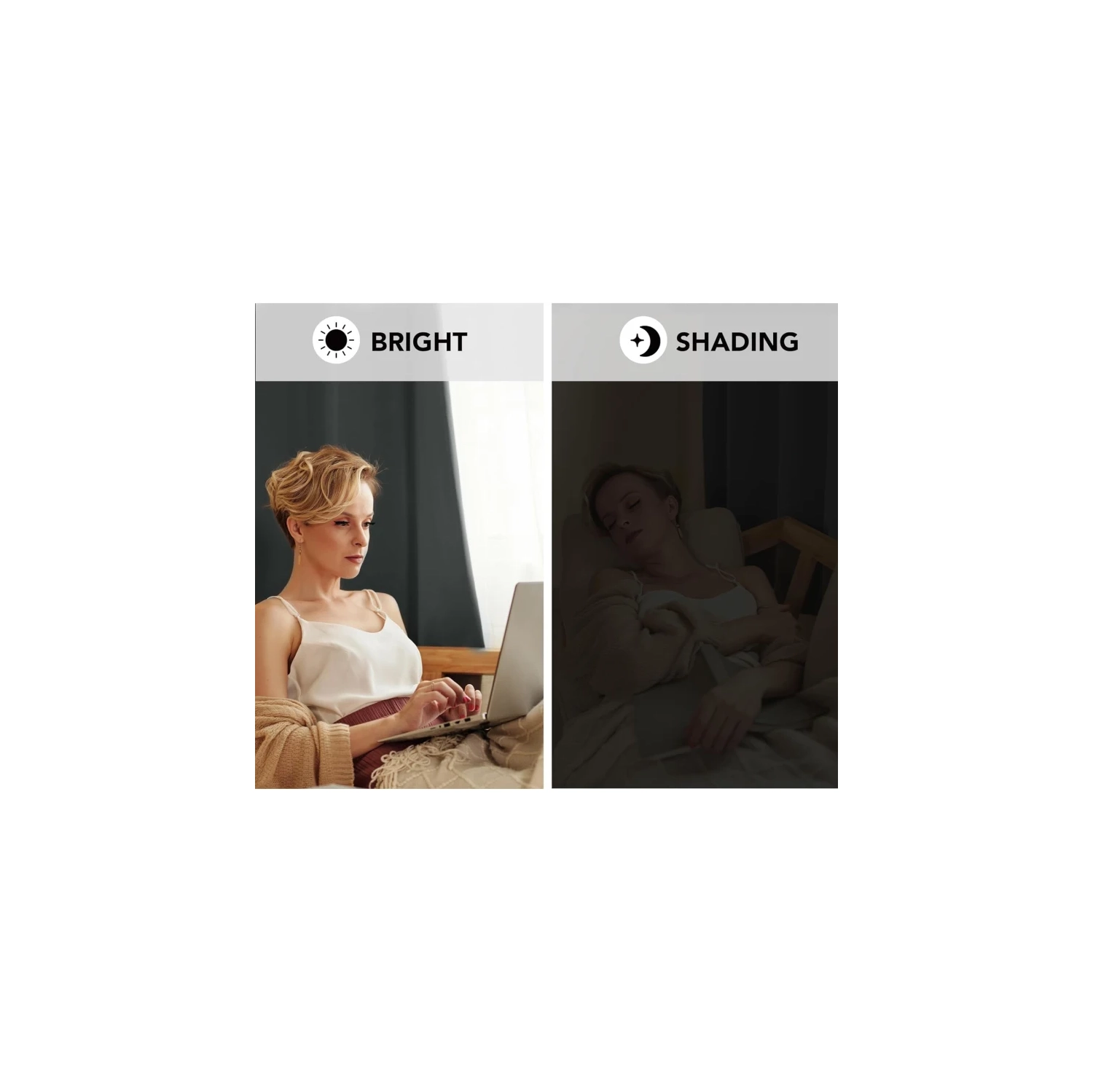 Rideaux opaques pour chambre à coucher - thermique, rideaux assombrissants pour fenêtres, longueur de 63 po, 42 x 63 po, gris foncé, ensemble de 2