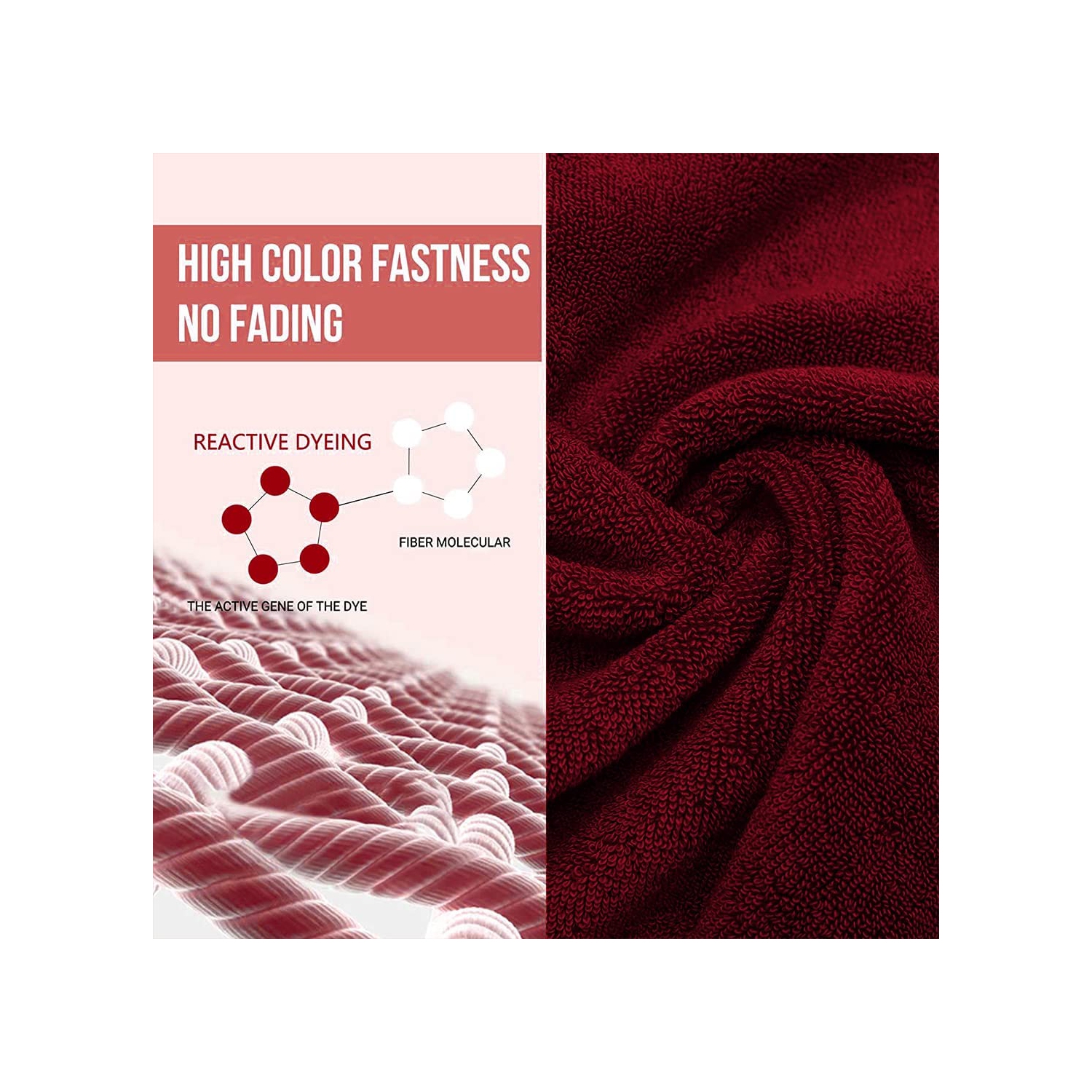 Canadian Linen 4 Pack Luxury Burgundy Spa Bath Sheet Extra Large Towels 30"x54", 500 GSM Premium Organic Cotton Towel Soft Absorbent Lightweight