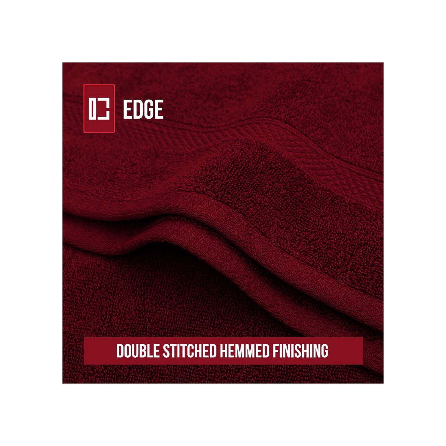 Canadian Linen 4 Pack Luxury Burgundy Spa Bath Sheet Extra Large Towels 30"x54", 500 GSM Premium Organic Cotton Towel Soft Absorbent Lightweight