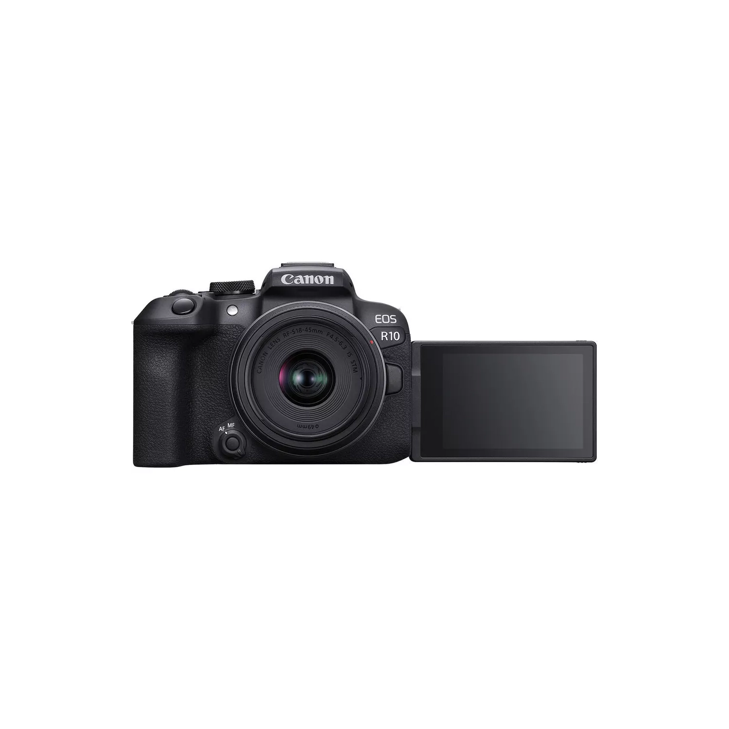 Appareil photo sans miroir EOS R10 de Canon avec objectif RF-S 18-45 mm f/4,5-6,3 IS STM