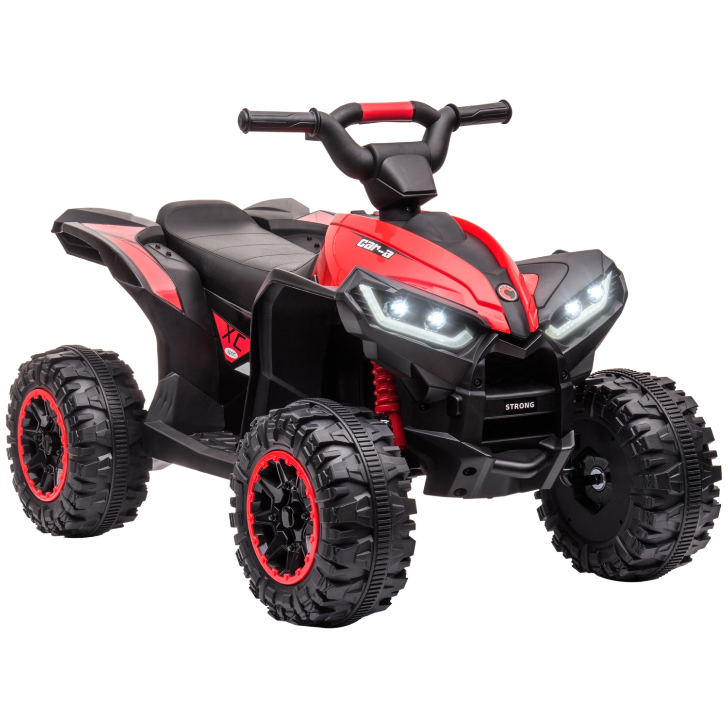 VTT 12&nbsp;V pour enfants, quad à quatre roues pour enfants avec musique, phares, vitesse élevée et basse, VTT électrique alimenté par batterie pour
