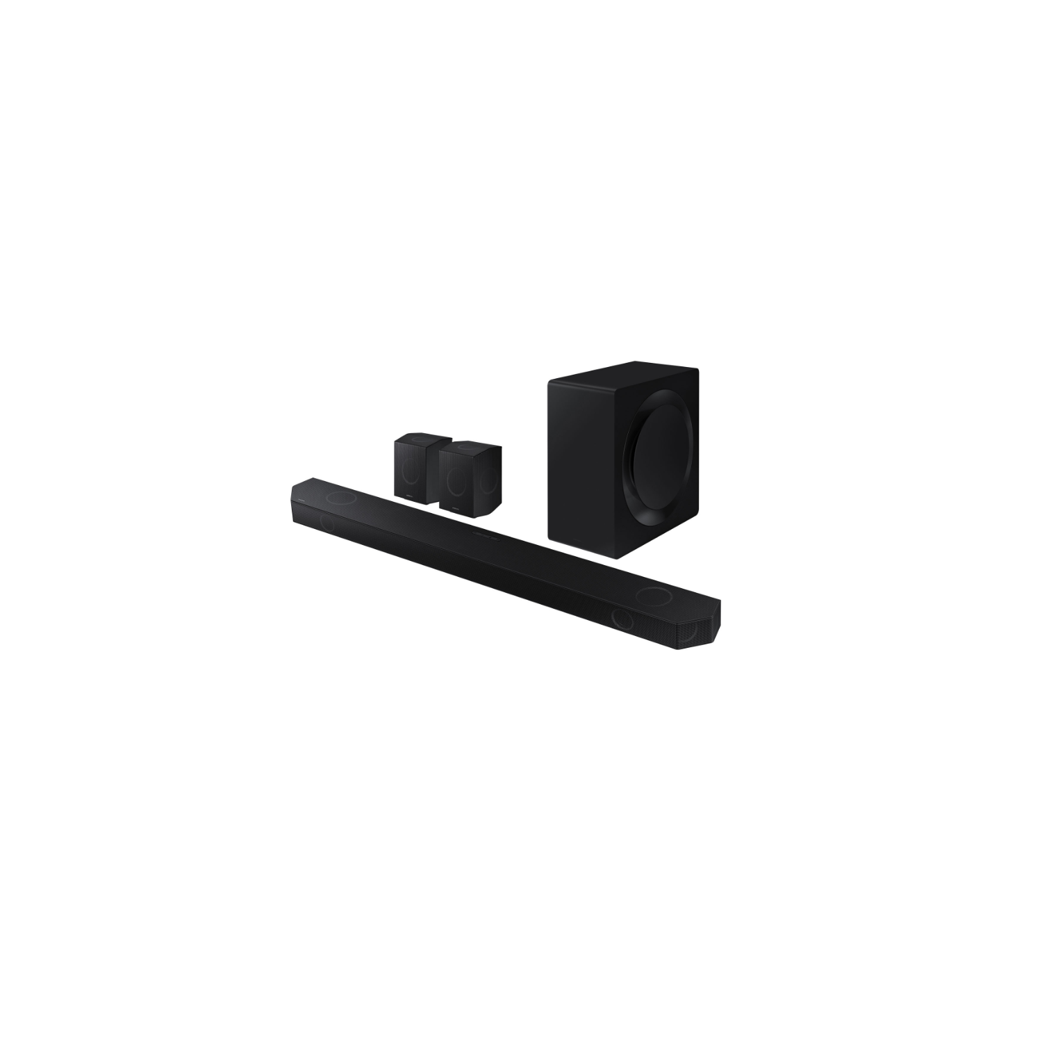 Samsung HW-Q990D/ZC 11.1.4 Channel Sound Bar with Wireless Subwoofer & Up-Firing Rear Speakers - Graphite Black OPEN BOX 10/10