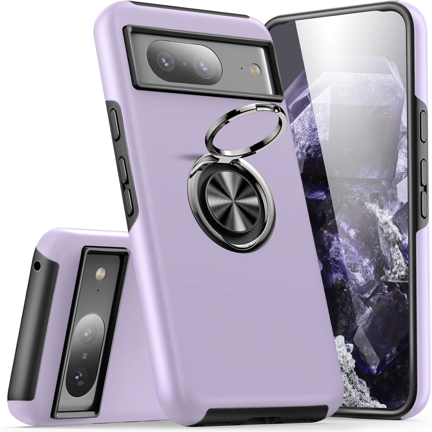 XCRS – Étui pour Pixel 8&nbsp;A 2024 de Google, rotatif torsadé, étui de protection double couche mince Armor