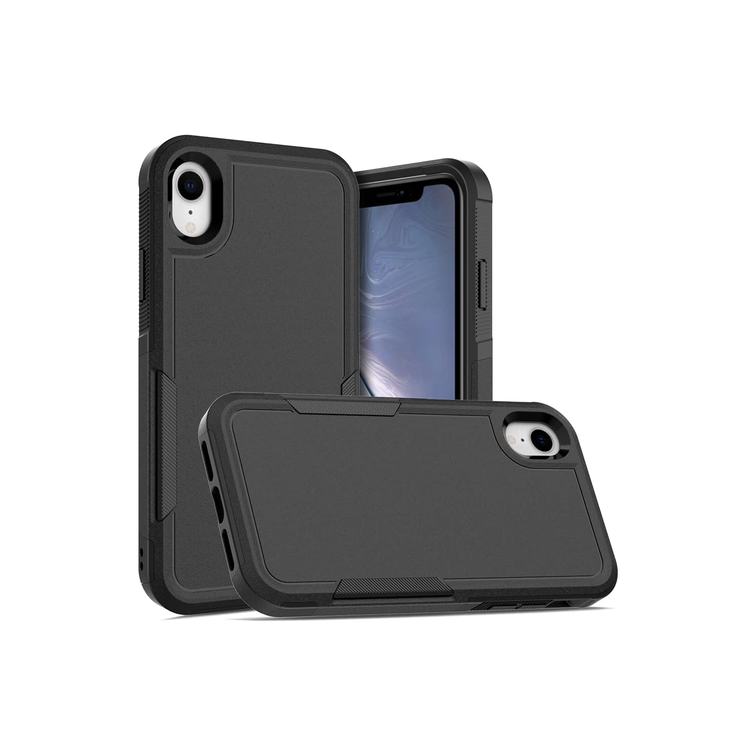 XCRS – Étui robuste pour Apple iPhone XR à deux couches, robuste, étui rigide