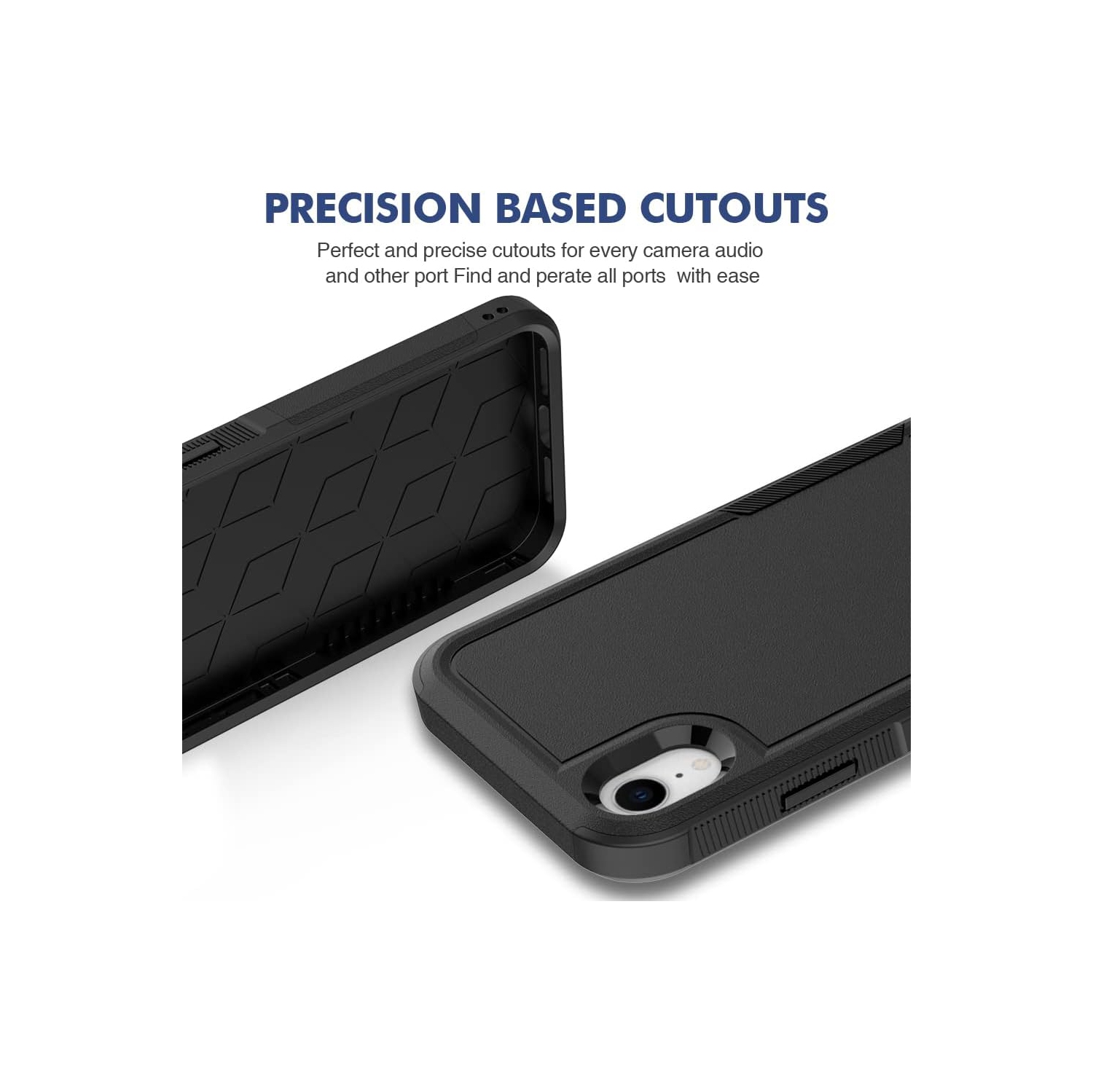 XCRS – Étui robuste pour Apple iPhone XR à deux couches, robuste, étui rigide