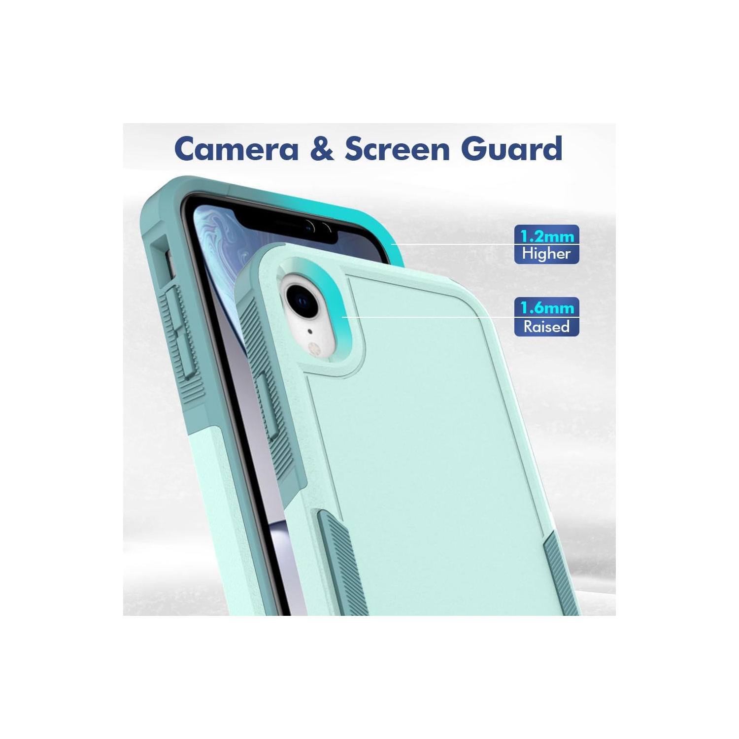 XCRS – Étui robuste pour Apple iPhone XR à deux couches, robuste, étui rigide