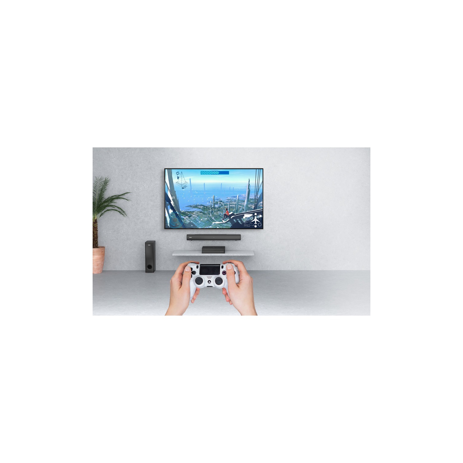 Creative Labs Stage V2 160-Watt 2.1 Channel Sound Bar with Wireless Subwoofer -