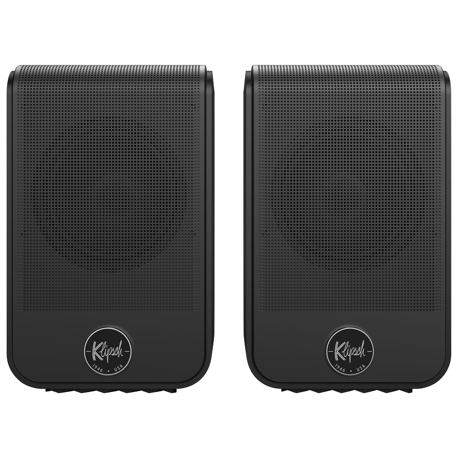 Haut-parleur d'étagère de 50 W Flexus Surround 100 de Klipsch - Paire - vinyle ébène