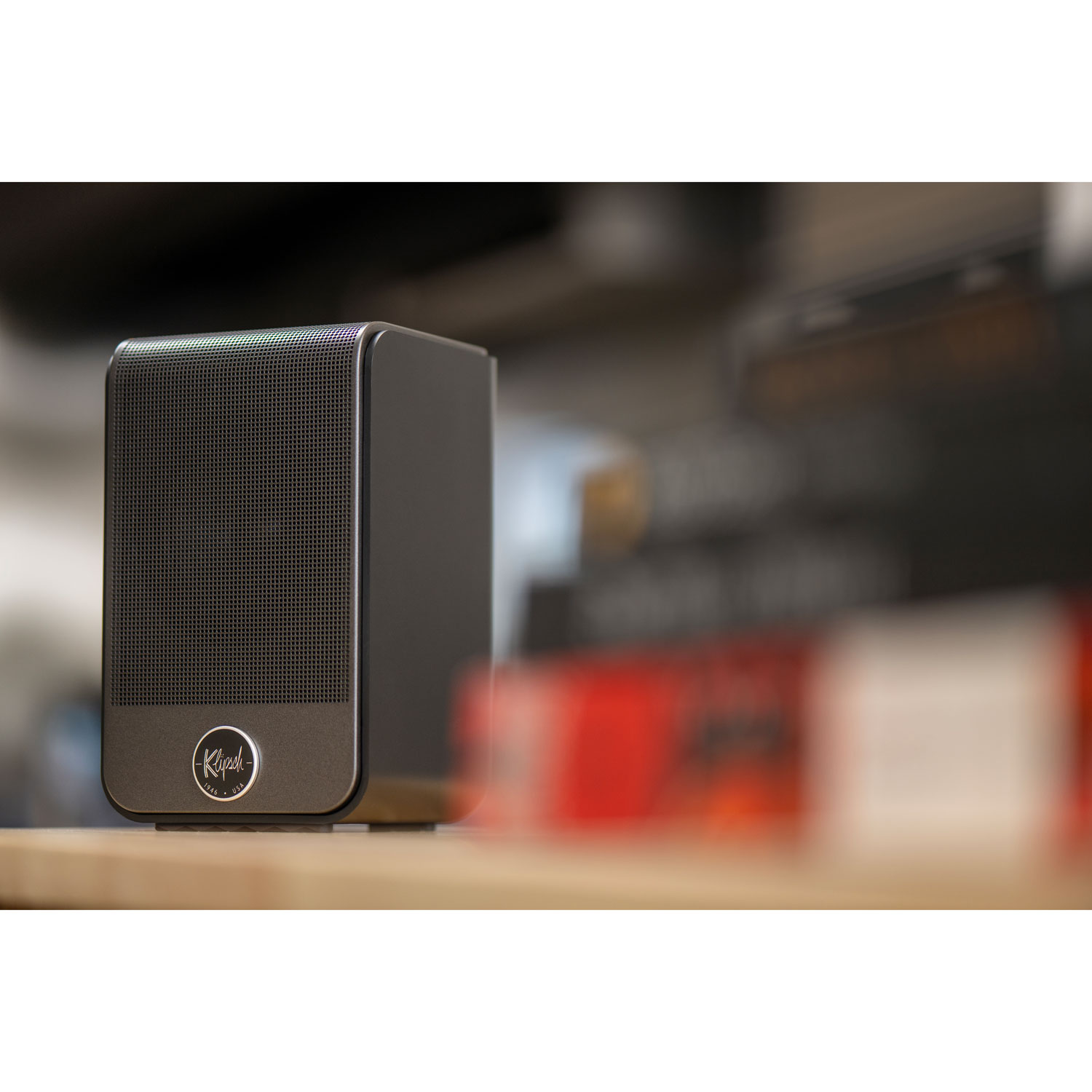 Haut-parleur d'étagère de 50 W Flexus Surround 100 de Klipsch - Paire - vinyle ébène