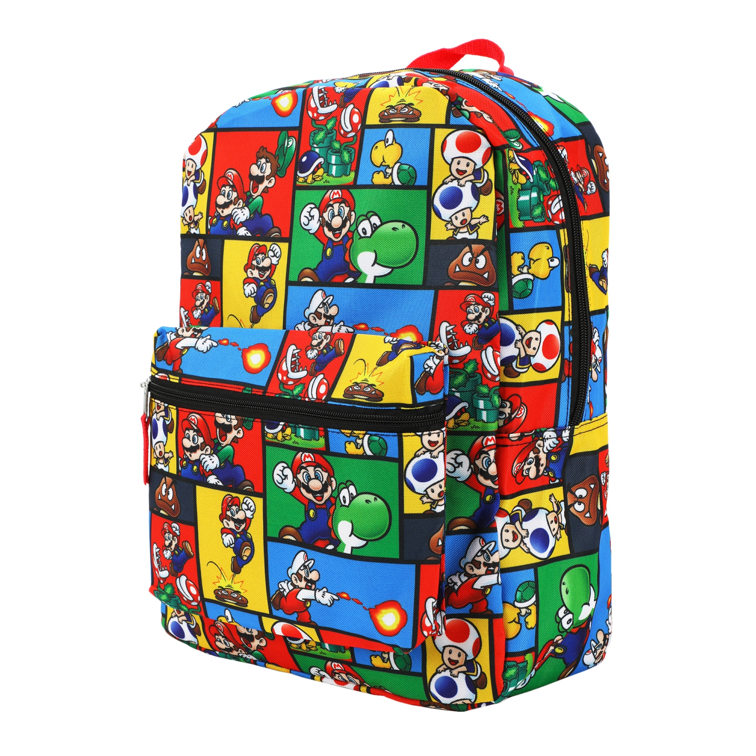 Super Mario Bros. Character Action Shots Kids 16" Backpack