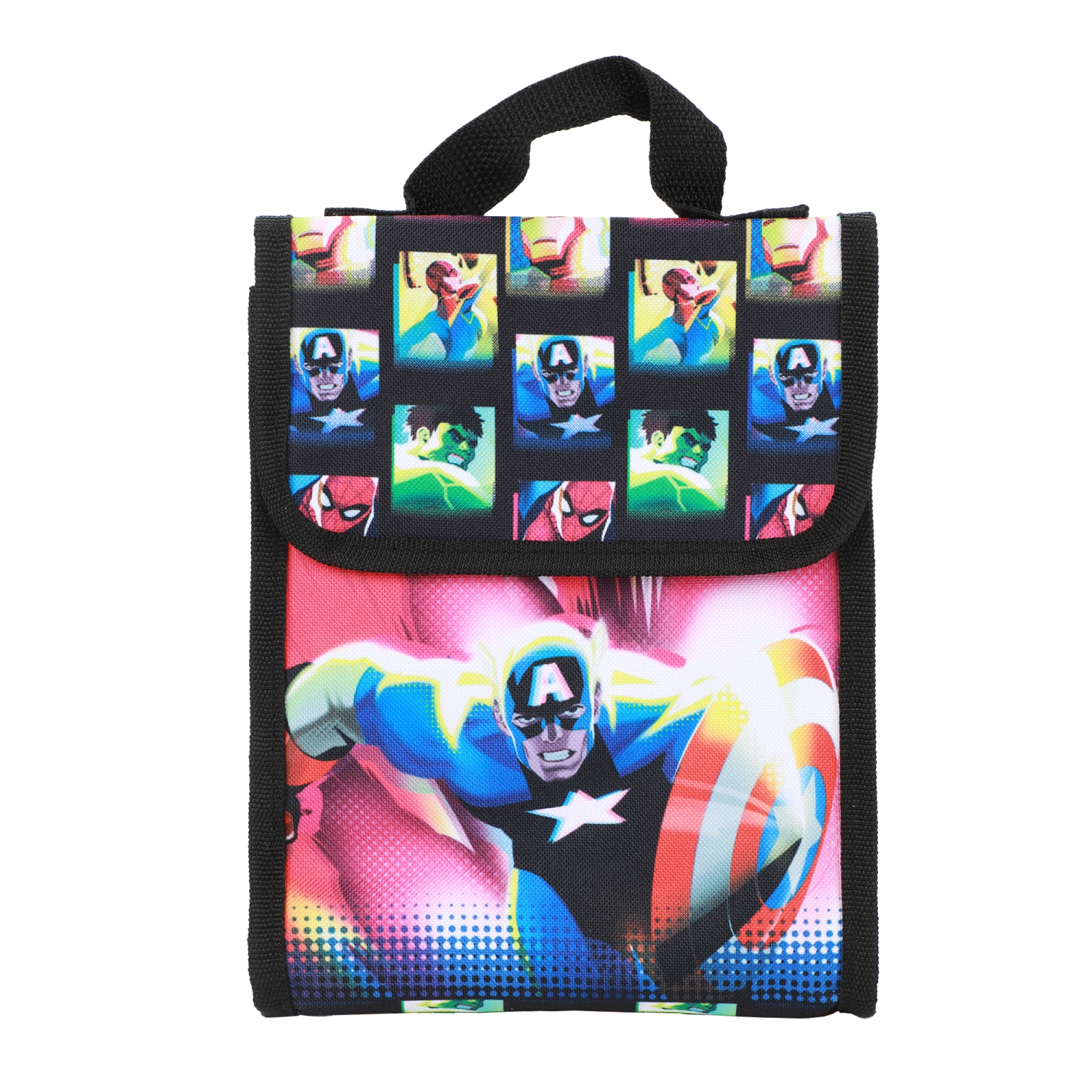 Marvel Avengers Team Up! Kids 16" Backpack and Lunch Bag 5 Piece Set